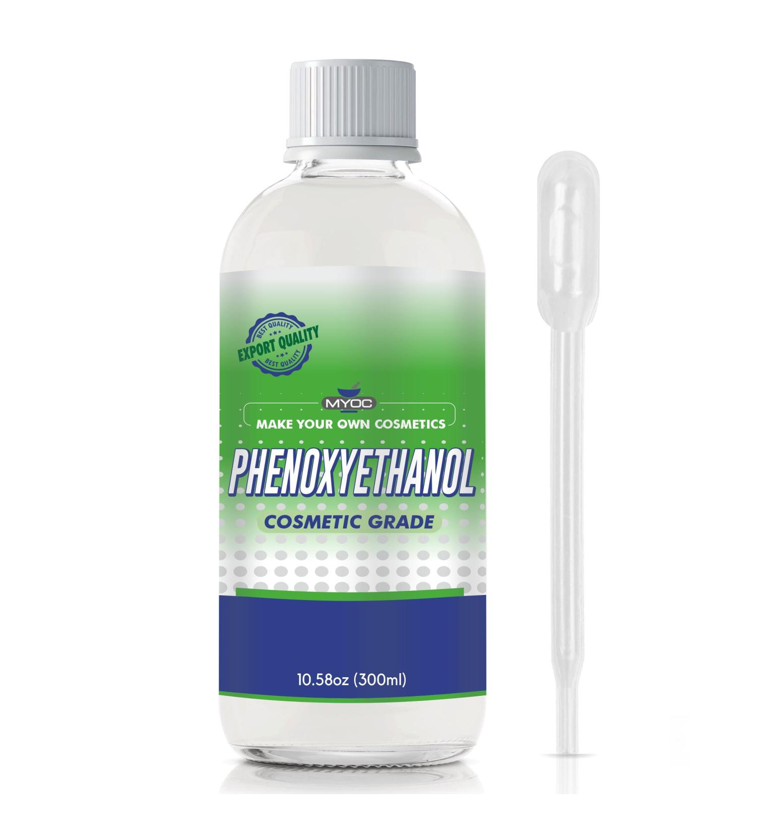 Phenoxyethanol Liquid - Premium Cosmetic Preservative for Soap Conditioners Lotions & Creams | 10.58 oz / 300 ml - International Shipping Available - Buy Online on SooperMarket.com