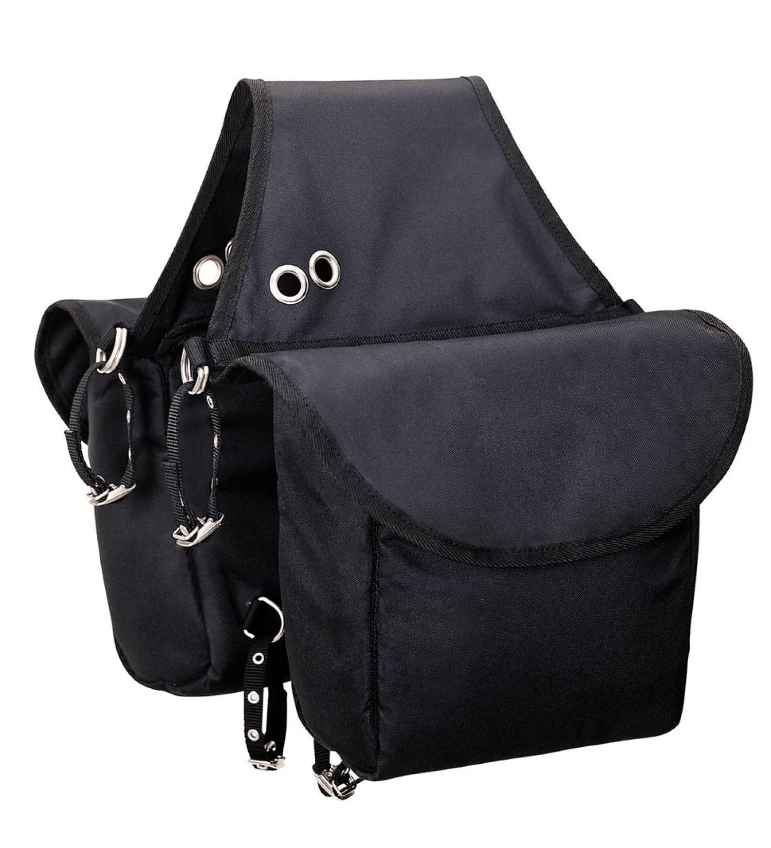 Weaver Leather Insulated Nylon Saddle Bag Black