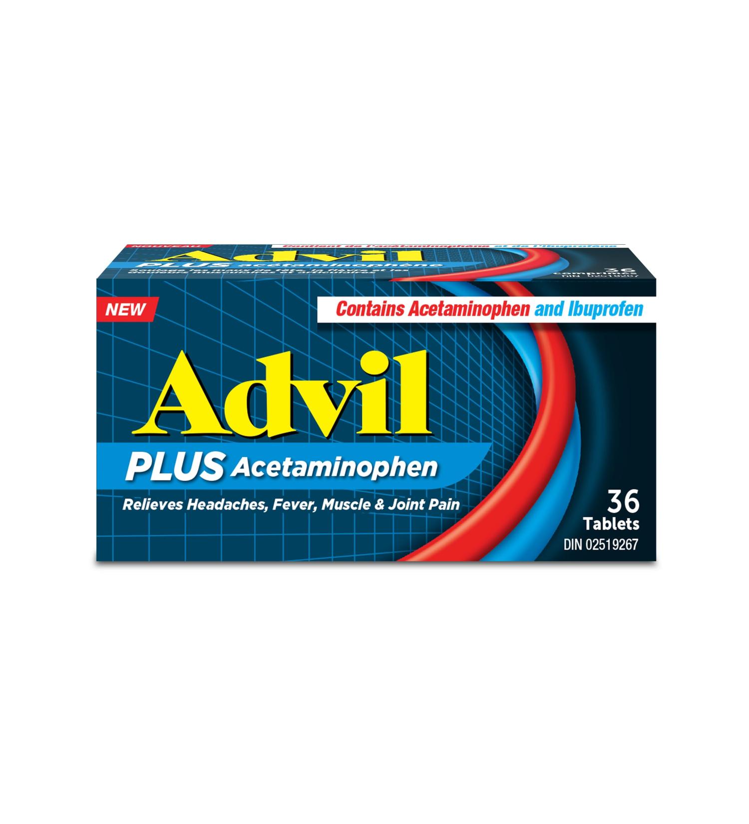 Advil Plus Acetaminophen 36 tablets - Buy Online on SooperMarket.com