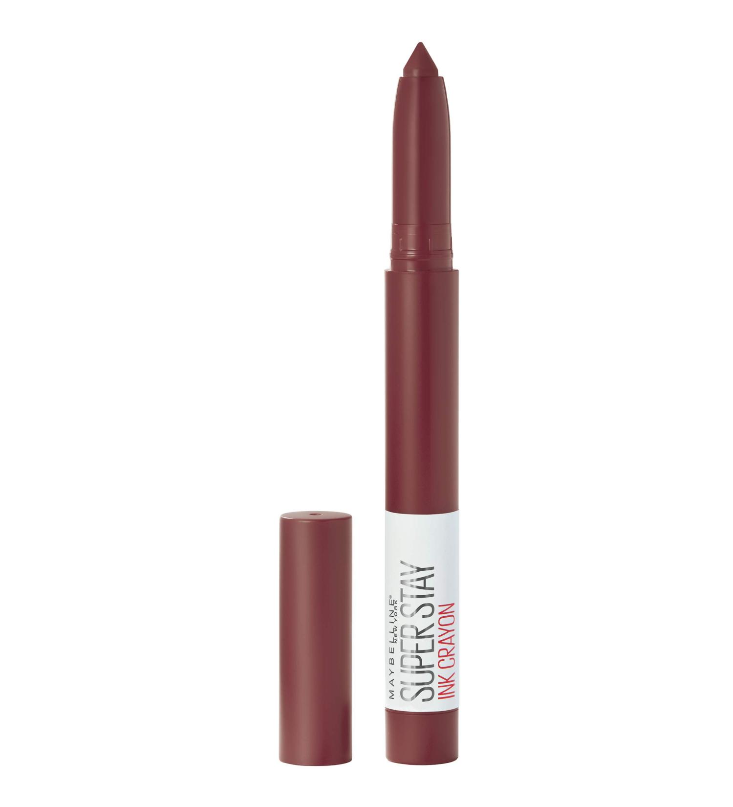 Maybelline Super Stay Ink Crayon Lipstick - Live On The Edge Purple Brown - 8HR Matte Longwear - 0.04 oz - Buy Online on SooperMarket.com