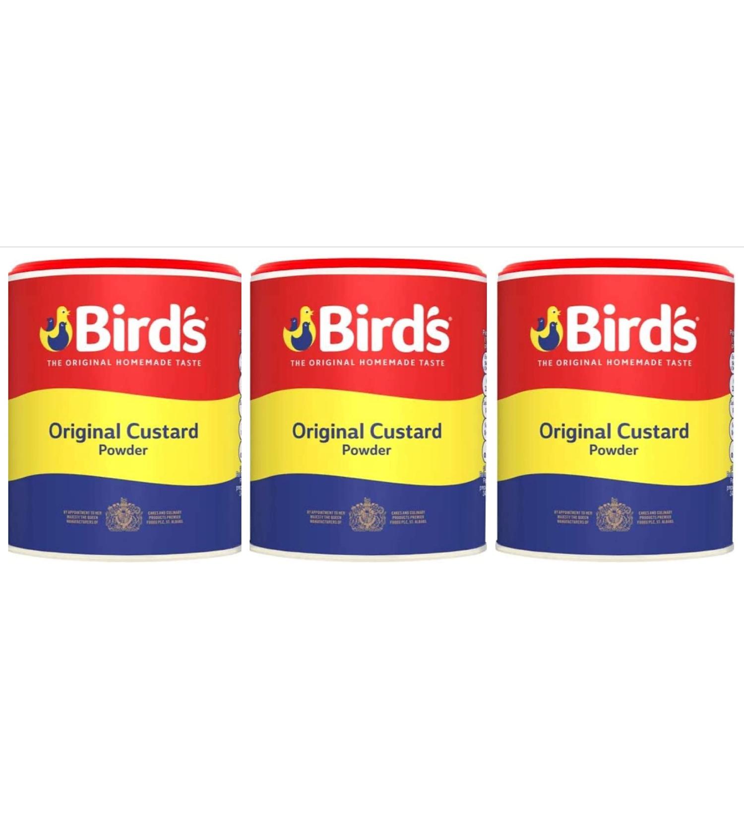 Birds Custard Powder Original Flavoured 250g x 3 Pack Great British Dessert Sauce Bird's Hot or Cold for Puddings. - Buy Online on SooperMarket.com