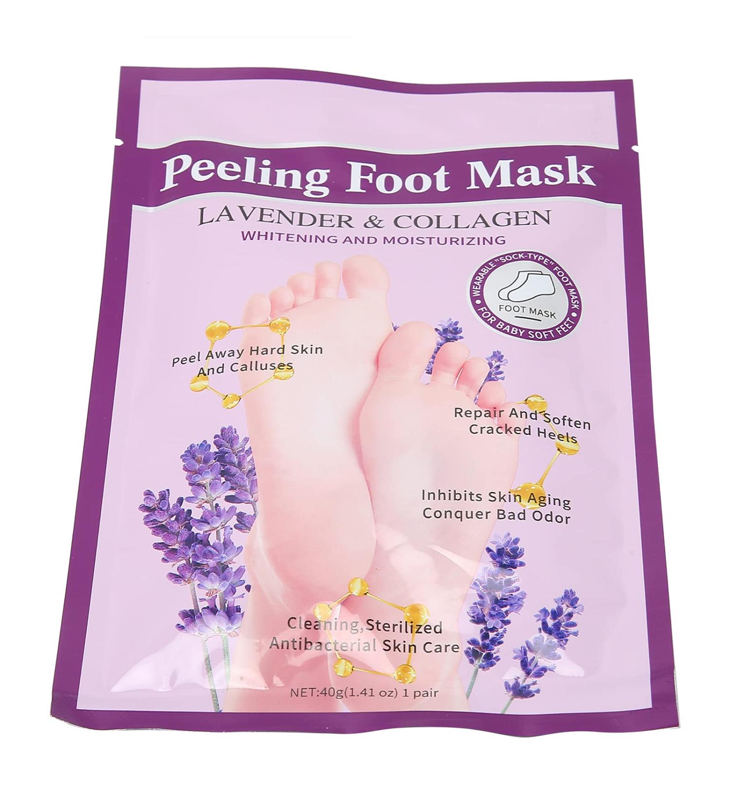 Foot Mask Safe Use Good Wrapping Natural Ingredients Improve Foot Skin Exfoliating Feet Mask for Home - Buy Online on SooperMarket.com