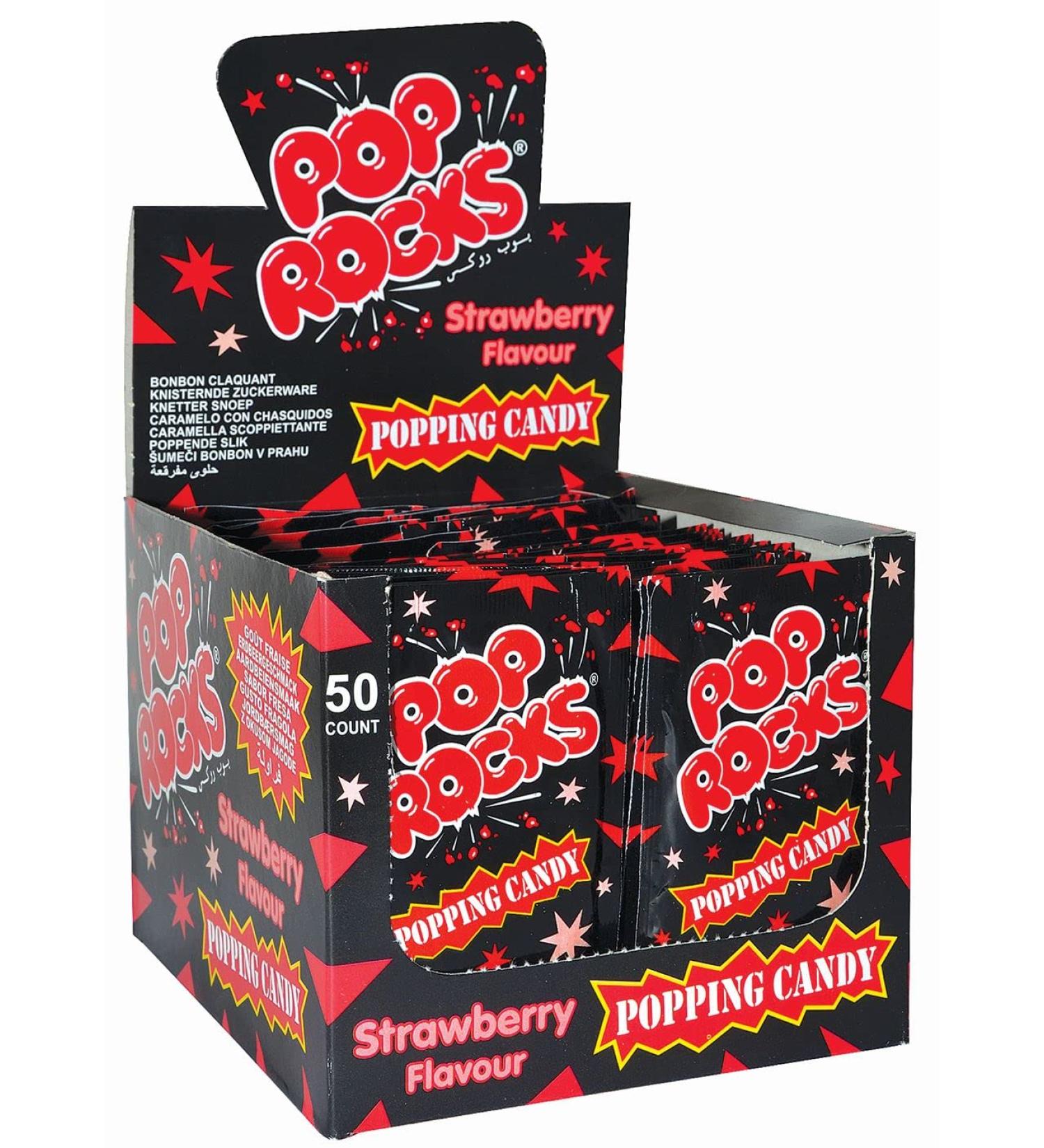 Buy DOK Pop Rock Strawberry 50 Pack | Delicious Candy for All Occasions | International Shipping Available - Buy Online on SooperMarket.com
