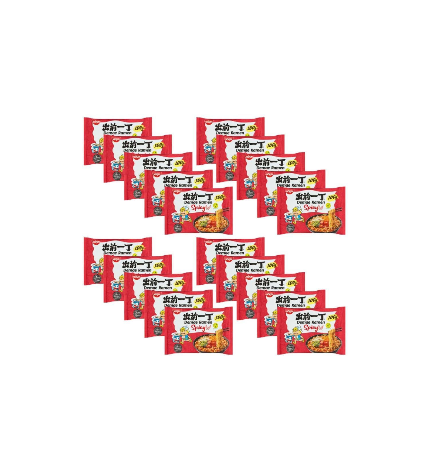 CNMART Japanese Demae Ramen Instant Noodles Spicy Flavour 100g (Pack of 20) - Buy Online on SooperMarket.com