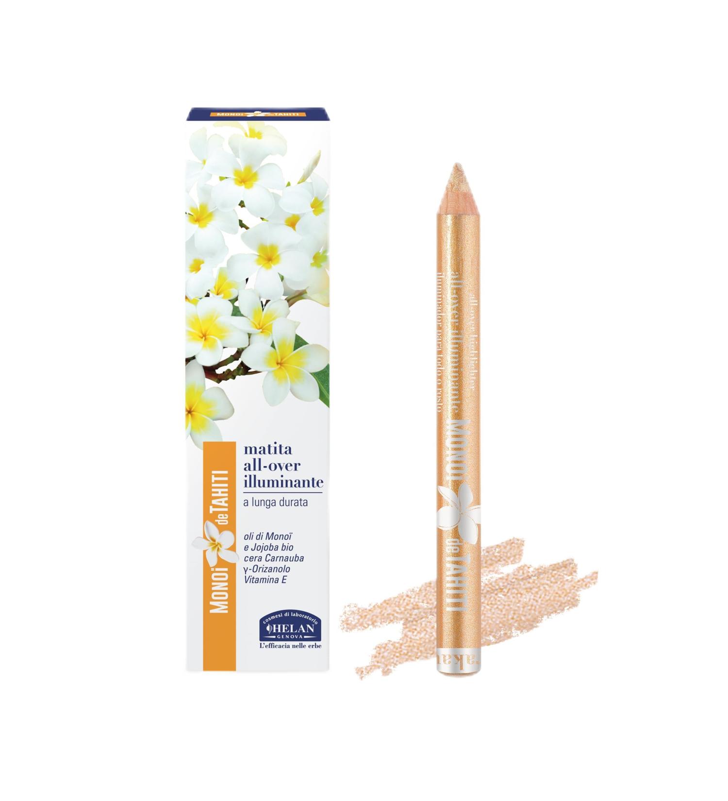 Helan Mono de Tahiti - Multipurpose Make Up Face Illuminator as Eyeshadow Pencil Glitter Eye Light Dots and Blush Stick with Vitamin E and Jojoba Oil Long Lasting Makeup Glow Effect Makeup - Buy Online on SooperMarket.com