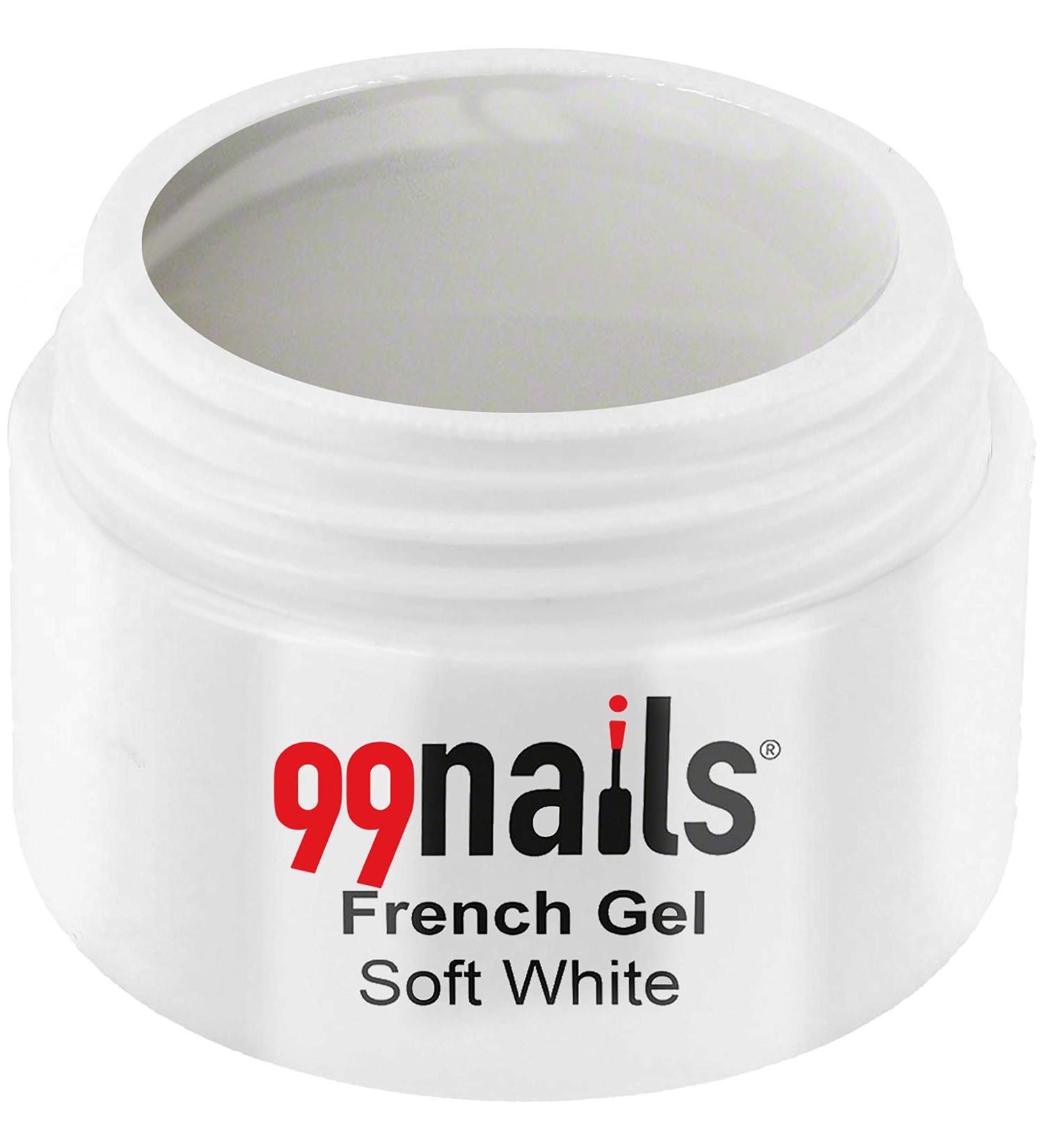 99nails French Gel - Soft White 5 ml Pack | Premium Quality Gel Nail Polish for Flawless Manicures | International Shipping Available - Buy Online on SooperMarket.com