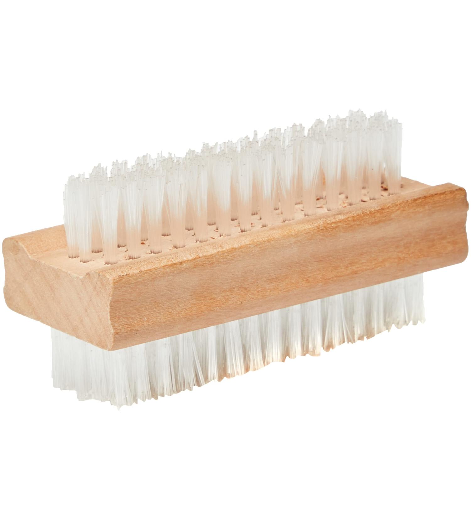 Double-Sided Wood Nail Brush | Premium Quality & Eco-Friendly - Ideal for Perfect Grooming - Buy Online on SooperMarket.com