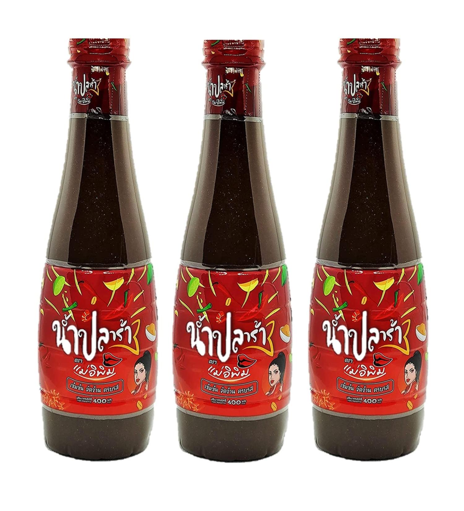 E Pim Thai Fermented Fish Sauce Plara Papaya Salad Dressing 13.5 Fl Oz, Pack of 3 - Buy Online on SooperMarket.com