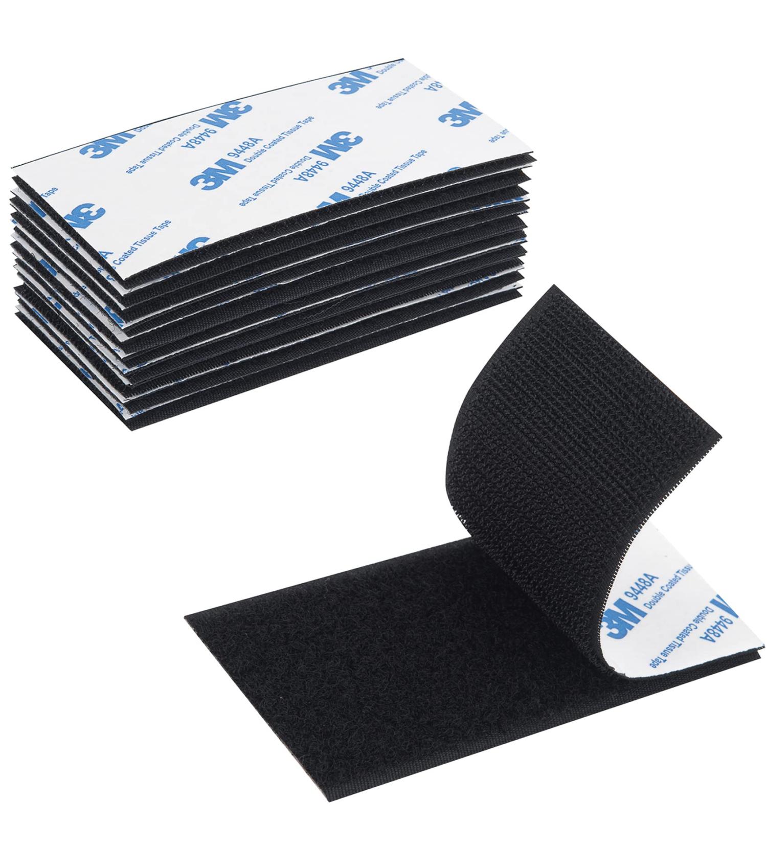 Hook and Loop Tape 2in x 4in 10 Pairs  Slef Adhesive Interlocking Tape Strip  Mounting Tape Heavy Duty Adhesion  Hook Lopp Fastener Double Sided Tape Sticky Back Fastener - Buy Online on SooperMarket.com