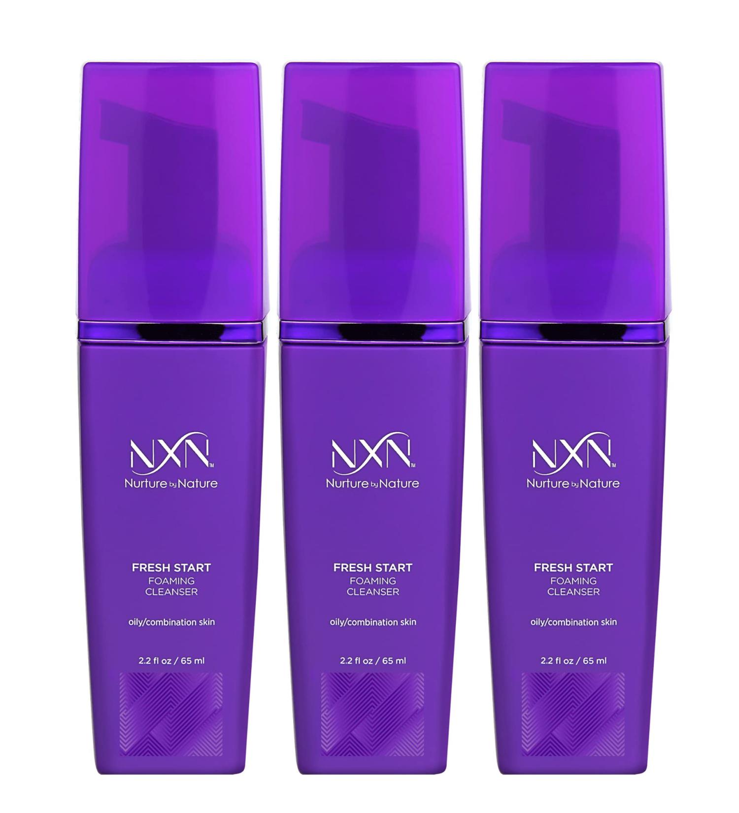 NxN Fresh Start Deep Pore Facial Cleanser Instant Foaming Make-Up Remover Natural Formula for Oily/Combination Skin 5.9 Fl Oz