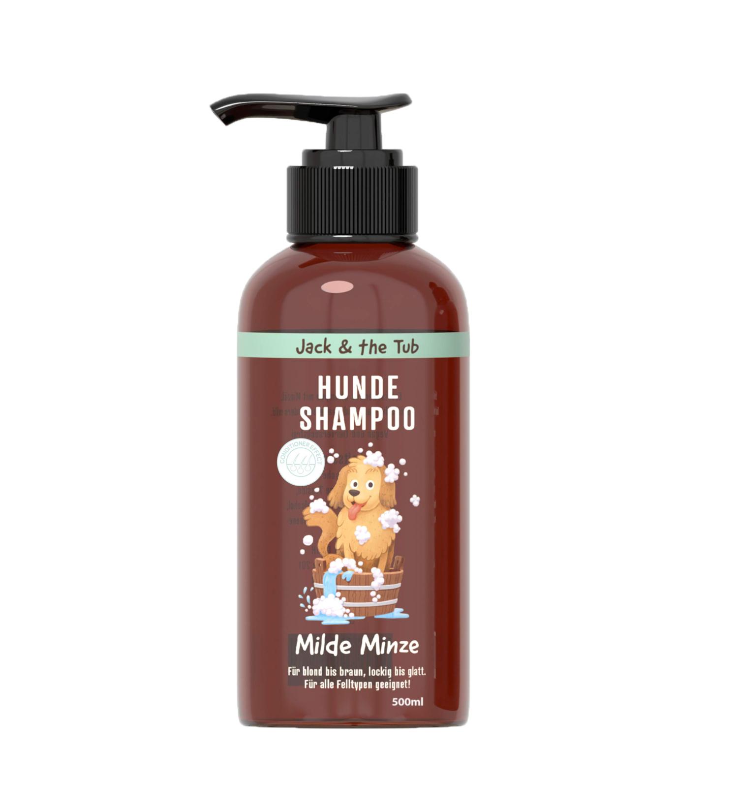 Jack & the Tub Dog Shampoo Mild Mint 500 ml - Nourishing Dog Shampoo with Conditioner & Refreshing Mint Scent for All Breeds | International Shipping - Buy Online on SooperMarket.com