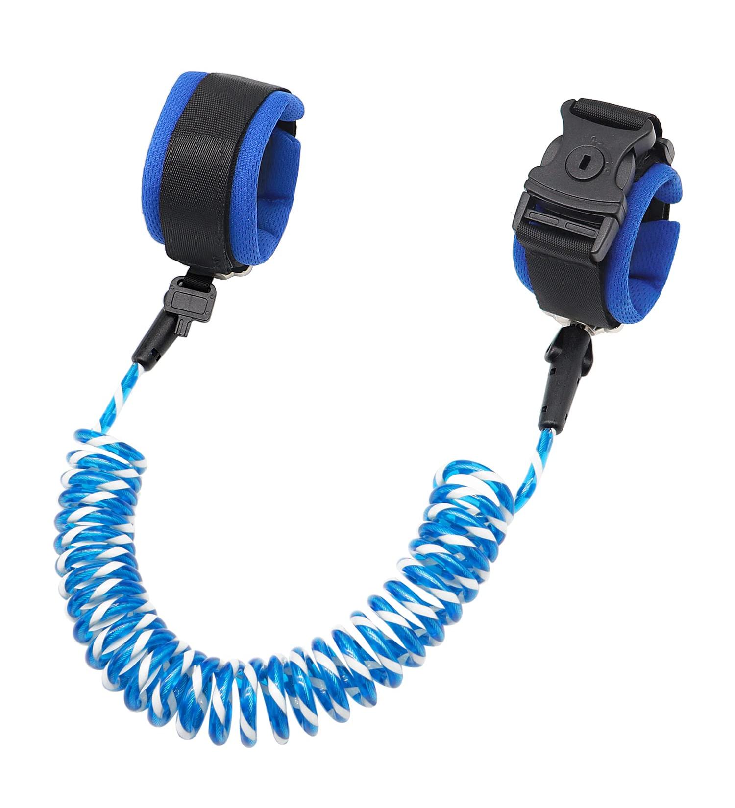 Reflective Blue Kids Wrist Leash | Anti Lost Toddler Safety Harness | 8.2ft Child Leash for 2-10 Year Old Boys - Buy Online on SooperMarket.com