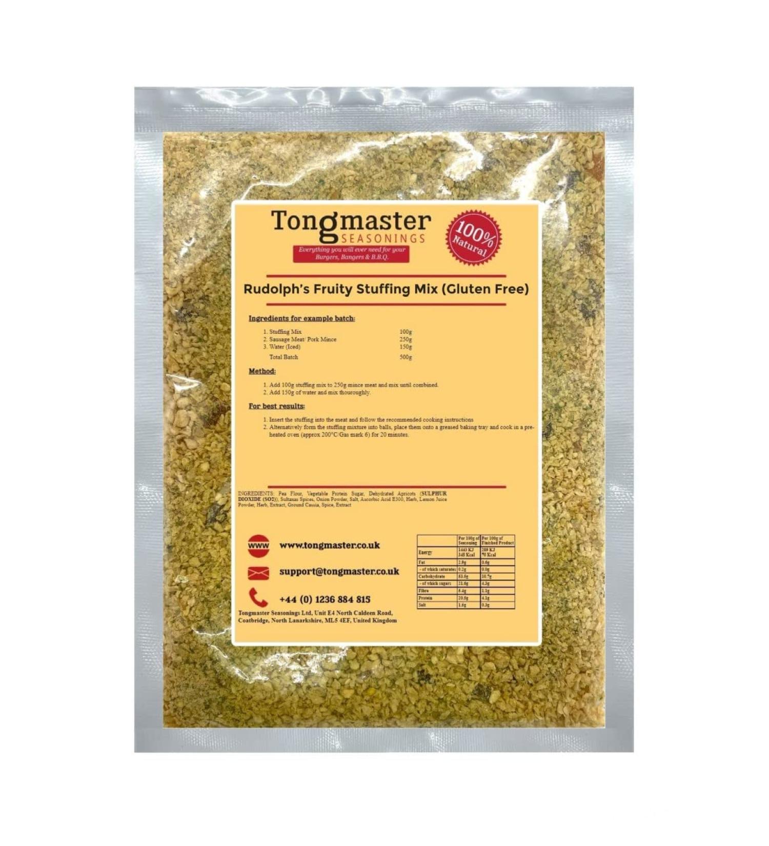 Rudolphs Fruity Stuffing Mix - 200g (Gluten Free)