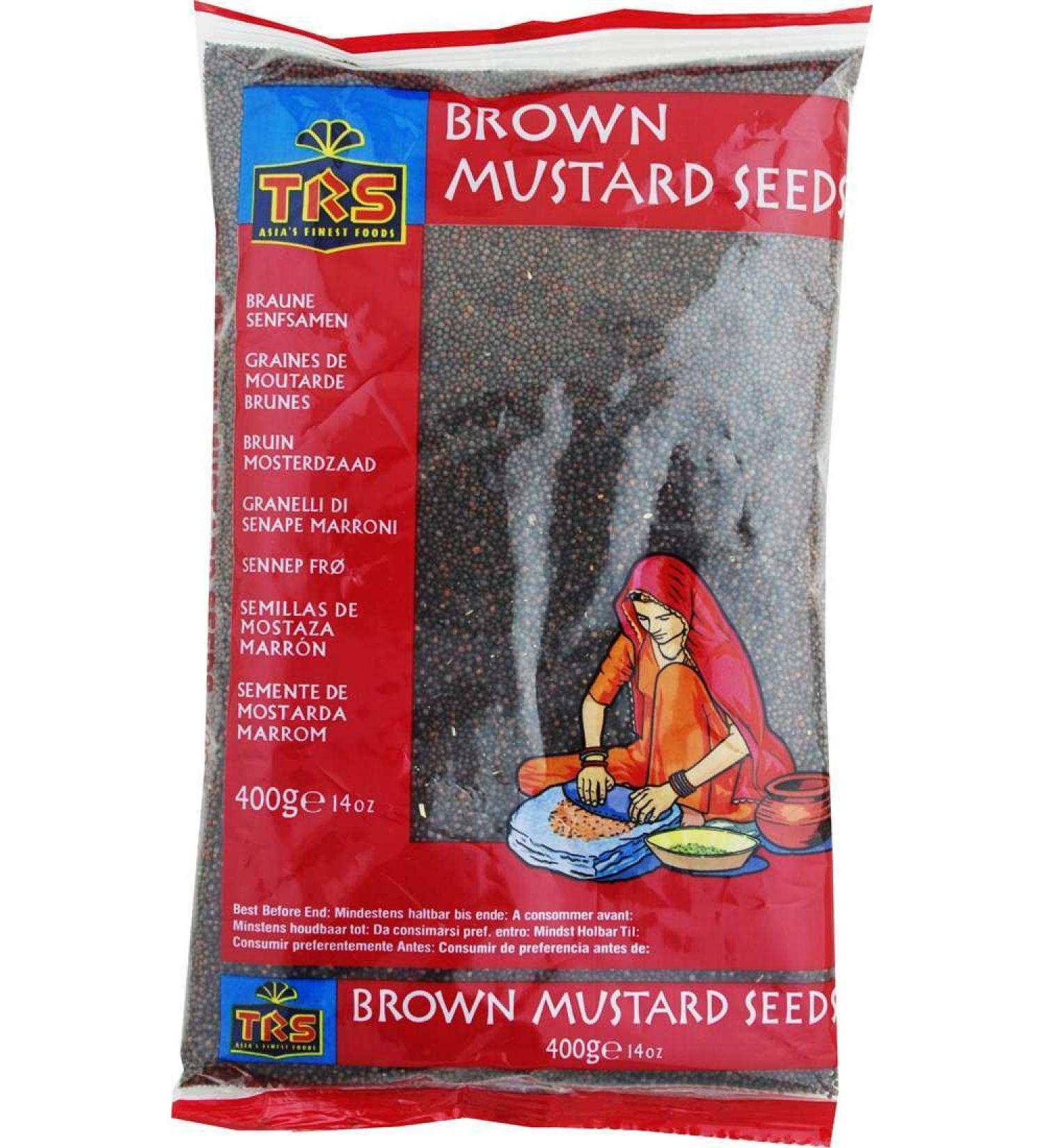 TRS - Brown mustard seeds (400g) 400 g (Pack of 1)