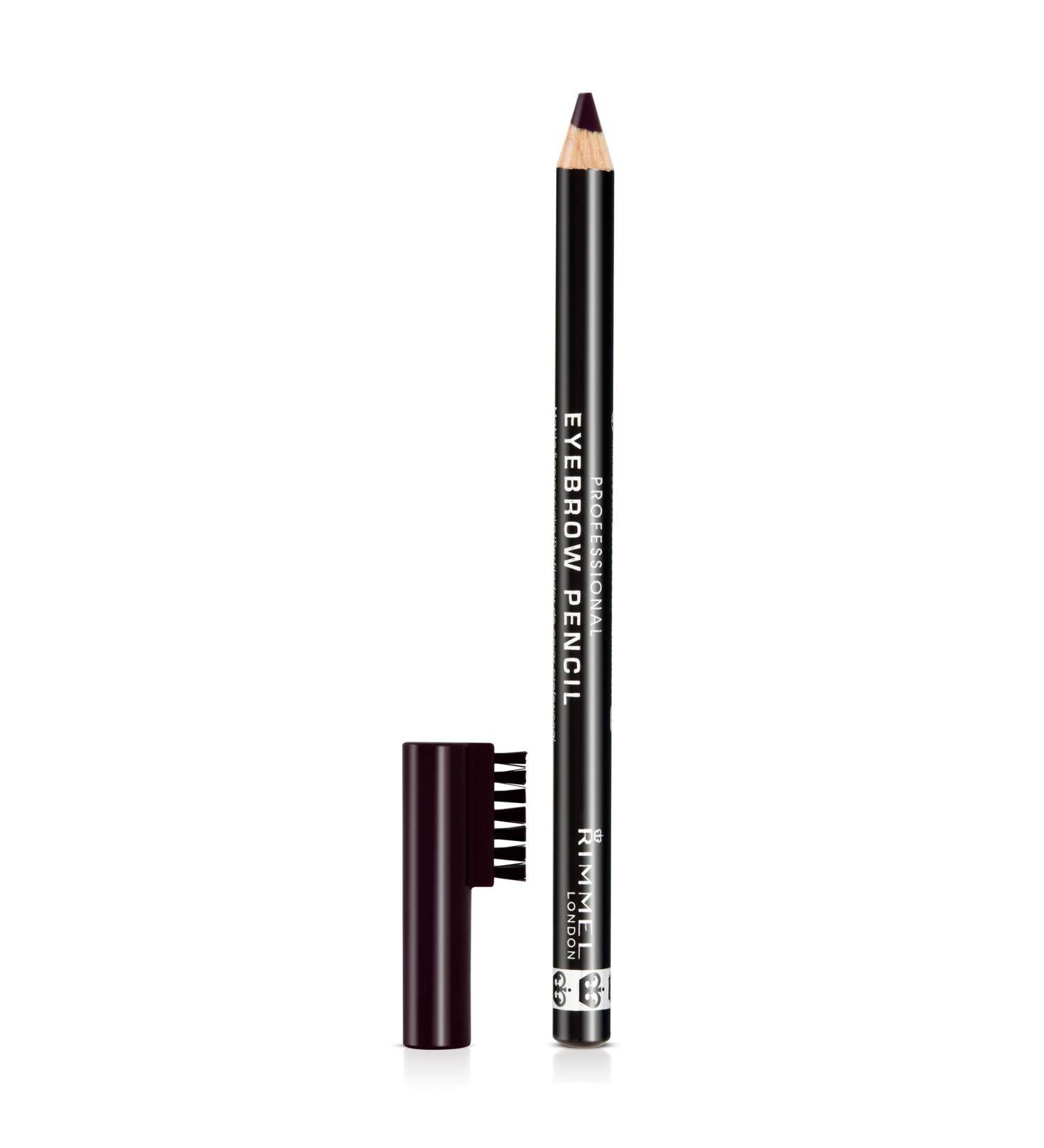 Rimmel London Professional Eyebrow Pencil 004 Black Brown - 0.05 oz | Long-lasting Precision - Buy Online on SooperMarket.com