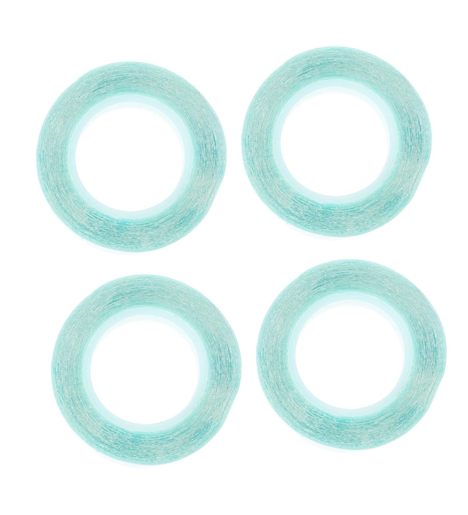 Mikinona 4 Rolls Wig Double Sided Tape Hair Extension Extension Supplies Adhesive Strips for Hair Extension Hair Extension Accessories Waterproof Wig Tape Hair Extension Holder medium Blue - Buy Online on SooperMarket.com