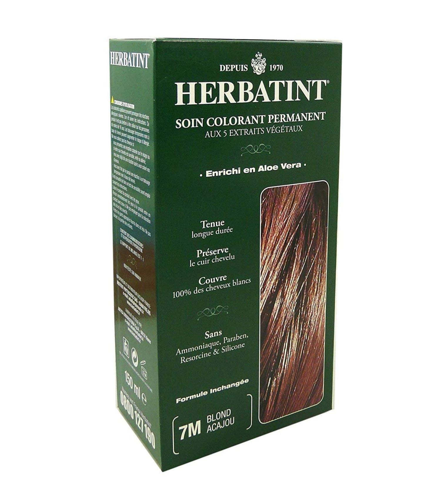 Herbatint Permanent Dye Care Of 8 Plant Extracts 150ml - 7M Mahogany Blonde