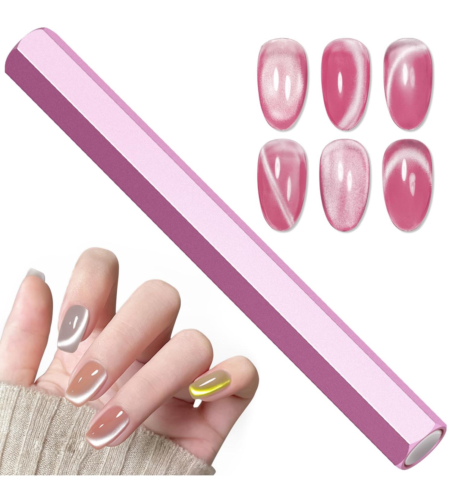 MIZHSE Nail Magnet Tool | Double-Head Cat Eye Magnet Pen | Hexagonal Design for Nail Art | Professional & DIY Nail Salon Tools - Buy Online on SooperMarket.com