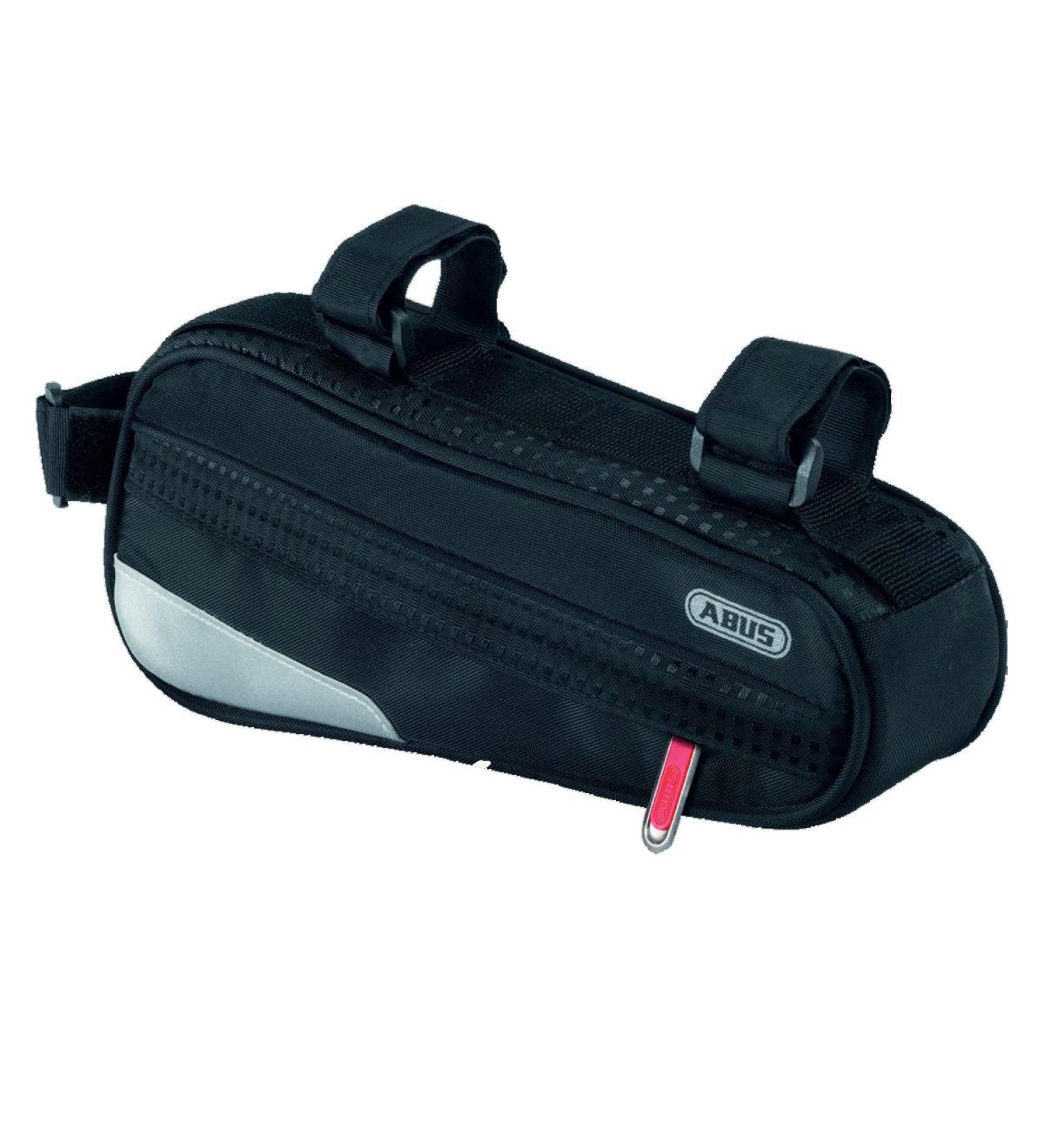 ABUS Oryde ST 2200 Bicycle Frame Bag - 1.2L Velcro Fastening - Compact Black Cycling Accessory - Buy Online on SooperMarket.com