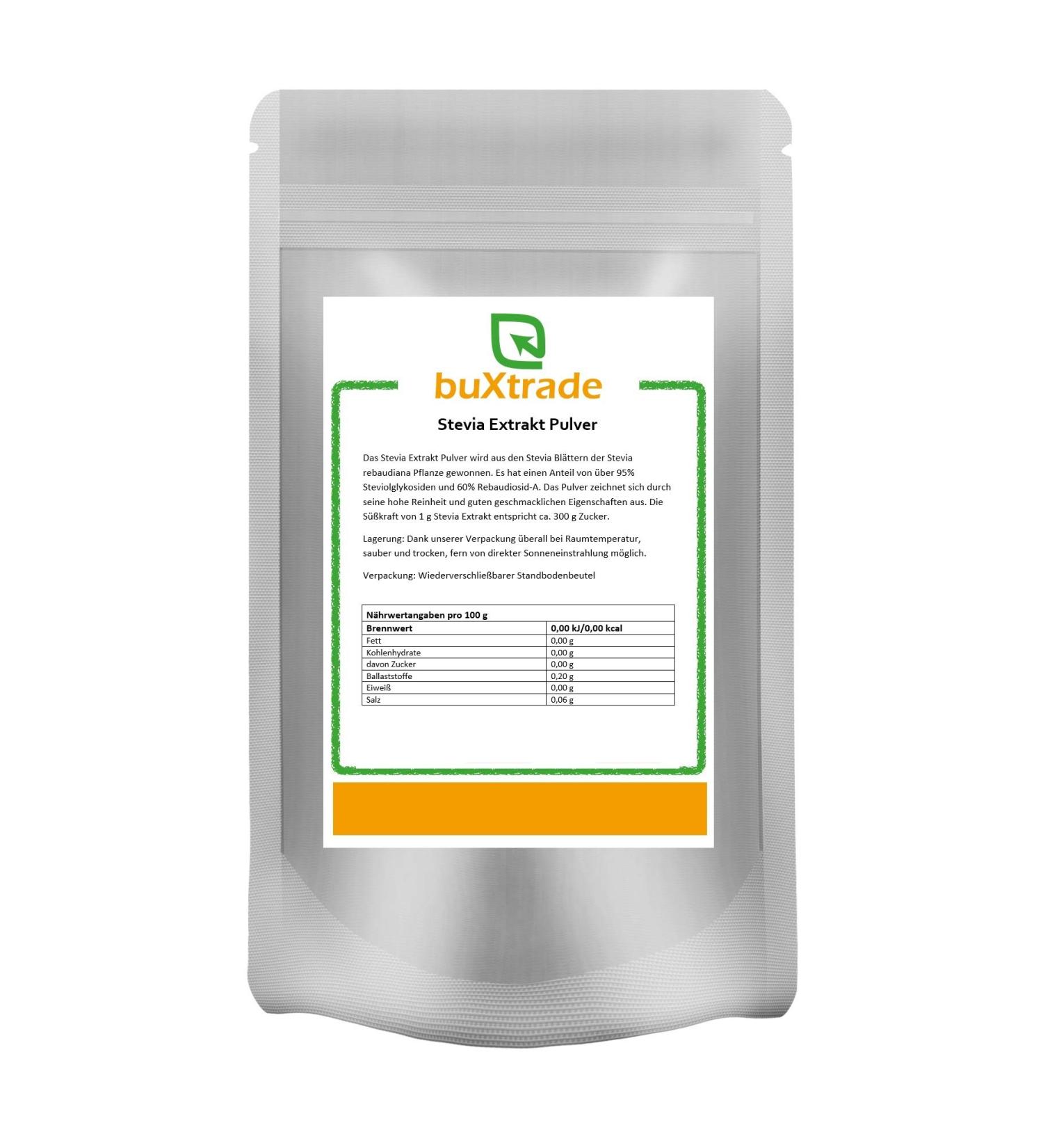 50g | Stevia extract powder | Natural sweetener | Calorie-free sweetness | No additives | Sugar substitute | Buxtrade
