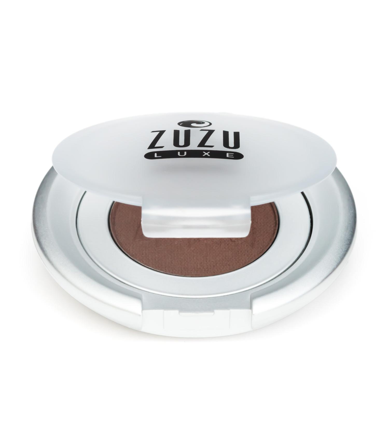 Zuzu Luxe Mineral Eyeshadow (Espresso - Darkest Brown/Matte)  Richly pigmented  velvety smooth formula. Natural  Paraben Free  Vegan  Gluten-free  Cruelty-free  Non GMO  0.07 oz