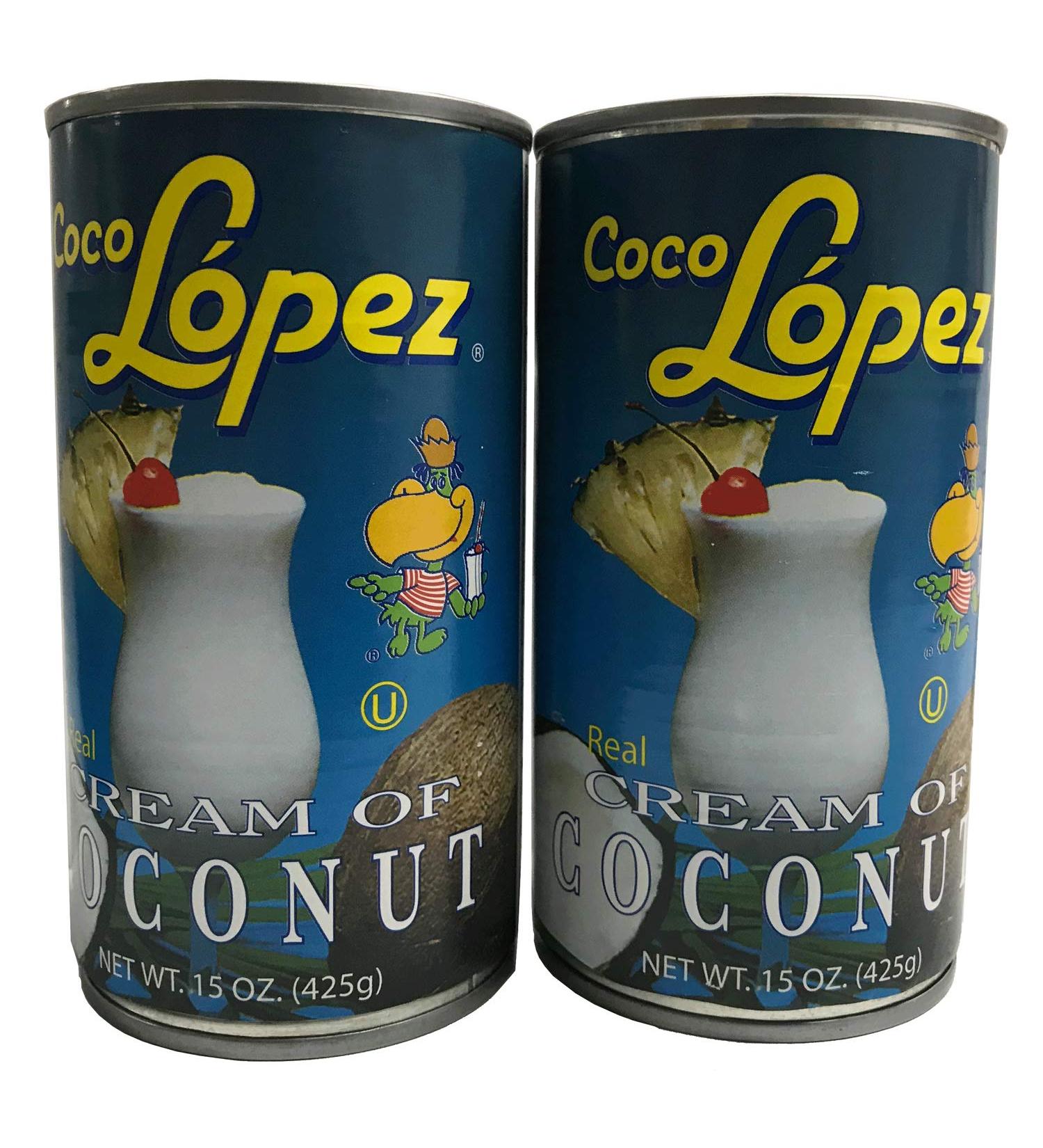 Cream of Coconut Coco Lopez Set of 2 Can