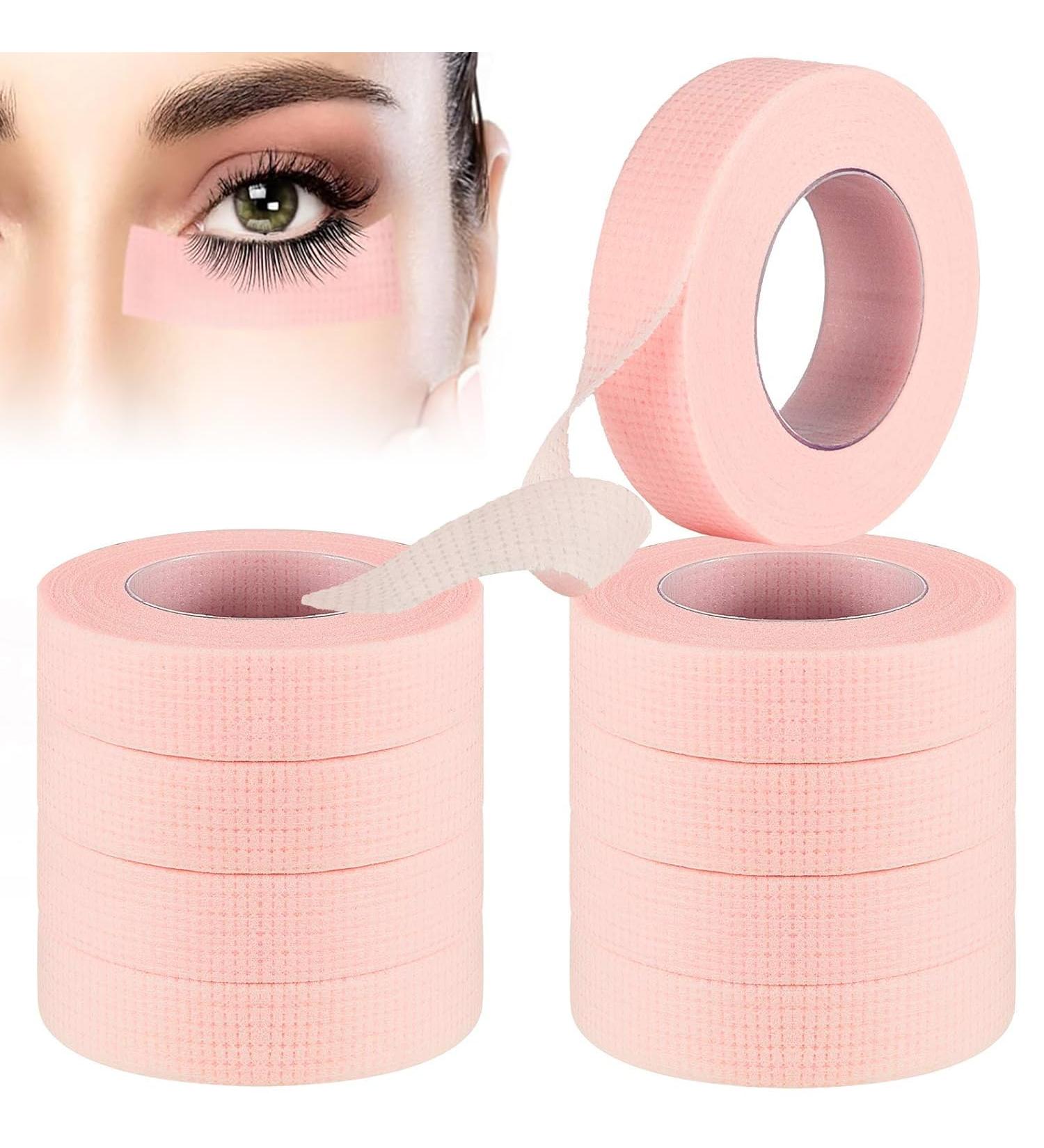 10 Rolls Lash Tape Adhesive Lash Extension Tape Breathable & Micropore Tape Lash Extensions Supplies 9M Each Roll (Pink) - Buy Online on SooperMarket.com
