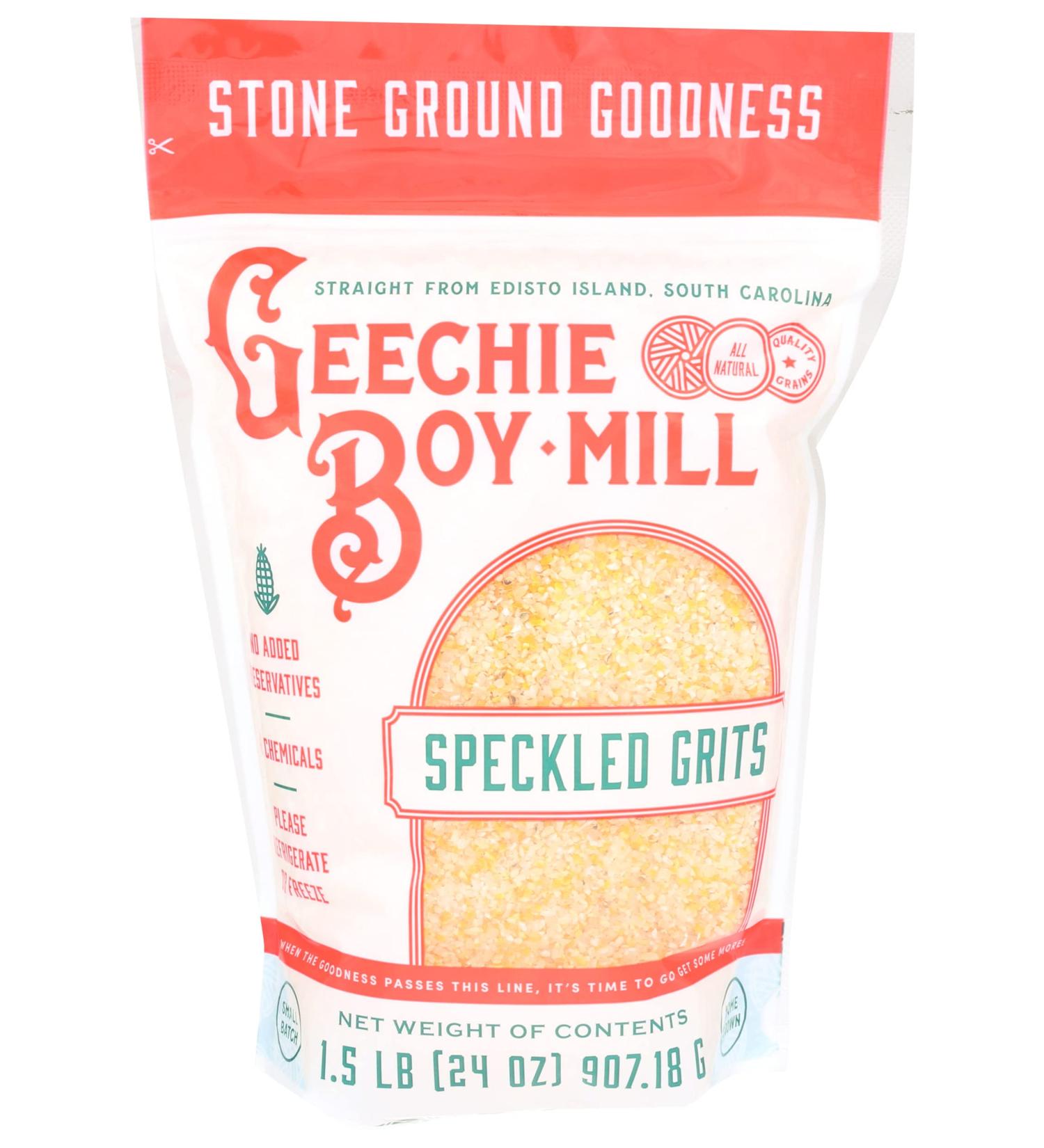 Geechie Boy Mill Speckled Grits 24oz - Stone Ground Southern Grits - Buy Online on SooperMarket.com