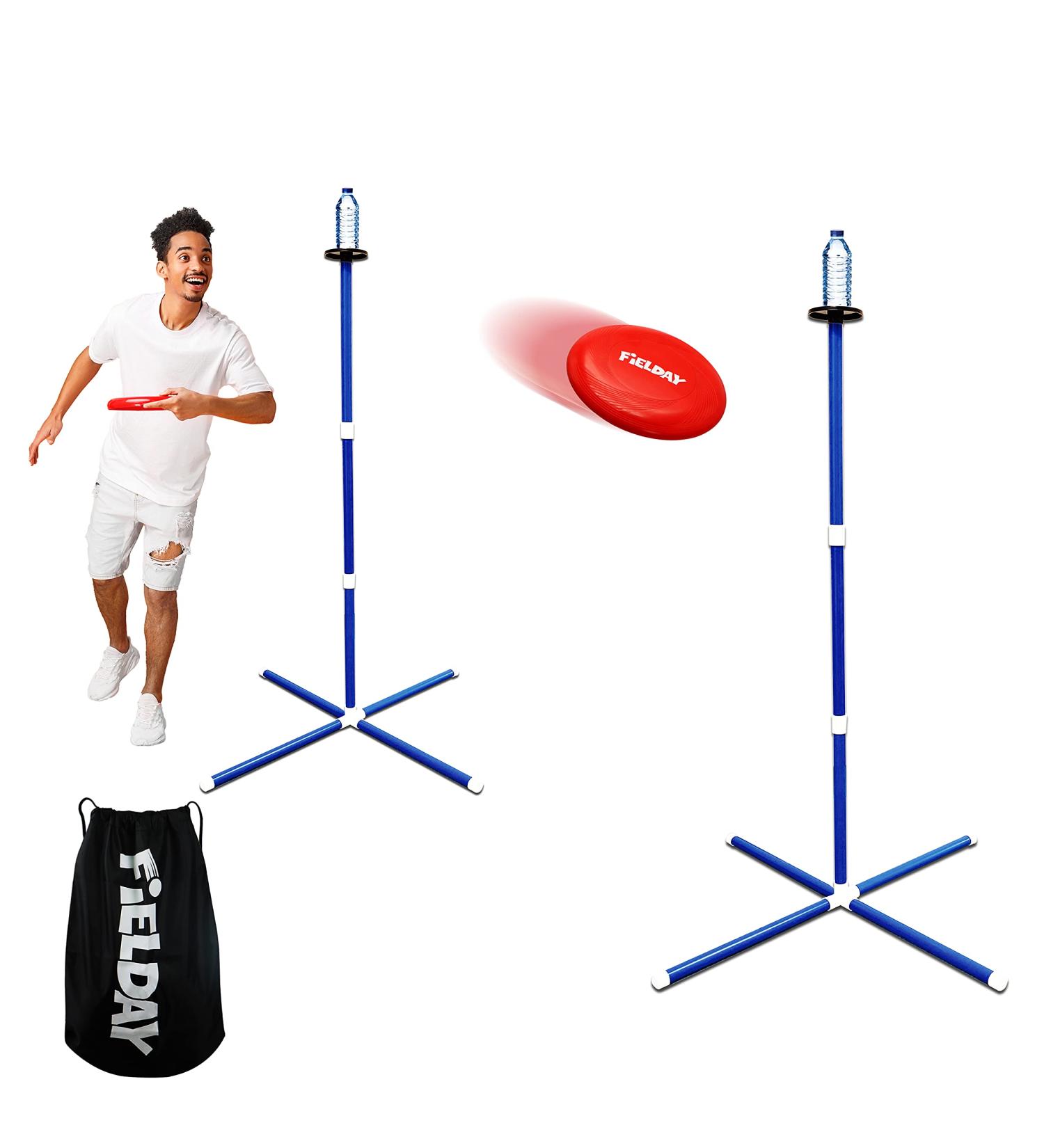JOYIN Flying Disc Game Set - Outdoor Polish Horseshoes Set with Flying Discs, Bottle Stands, Carry Bag - Yard Games for Adults & Kids - Buy Online on SooperMarket.com