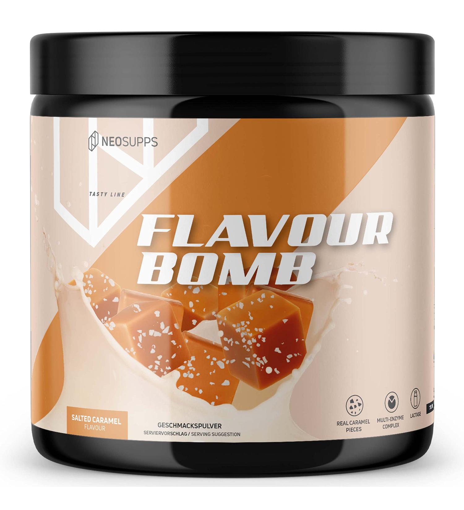 NeoSupps Flavorver I Salted Caramel 250g | Transform Bland Foods into Delicious Treats | Low-Calorie & Perfect for Diets | Ideal for Baking - Buy Online on SooperMarket.com