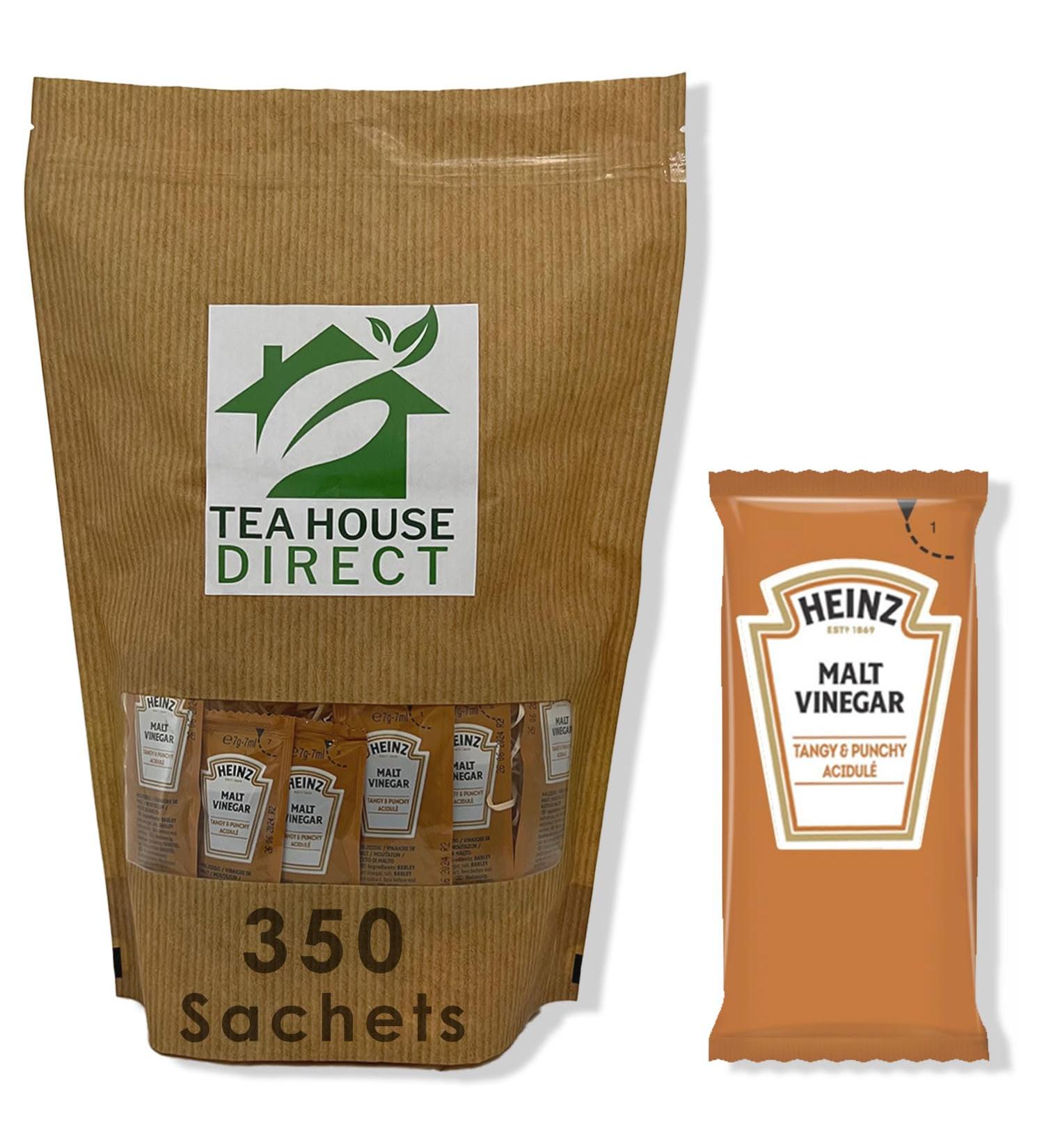 Heinz Malt Vinegar - Tangy Flavor Elevating Your Dishes - Convenient Single-Serve Packet for On-the-Go Zestiness - 350 Sachets - Buy Online on SooperMarket.com