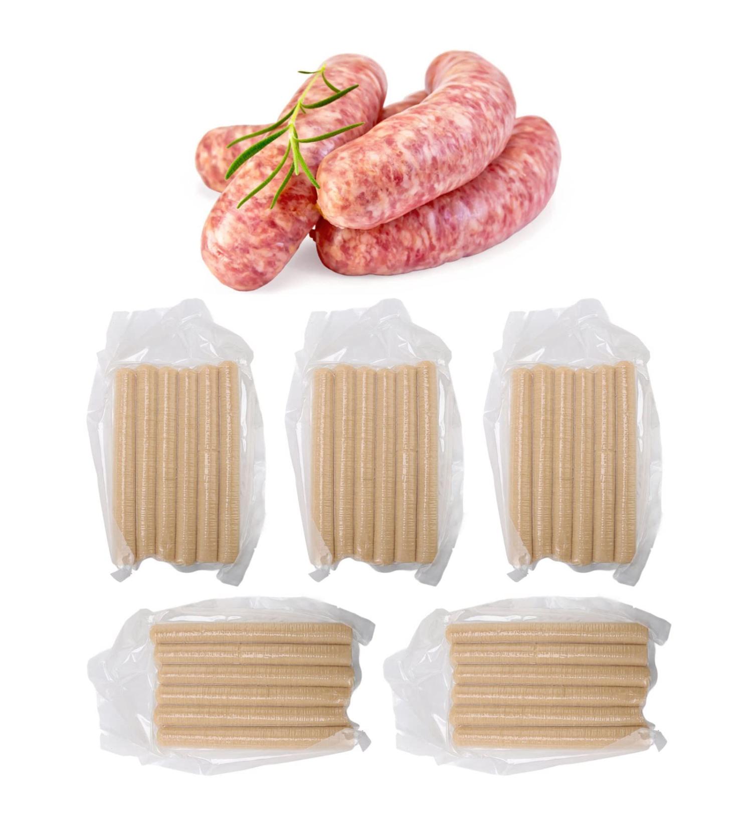 KUIKUI Collagen Protein Casings Strong and Moisture Permeable for Perfect Sausages - Buy Online on SooperMarket.com