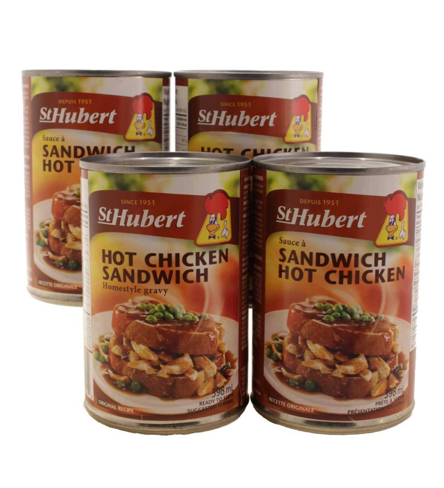 St Hubert Hot Chicken Sandwich Homestyle Gravy, 398ml / 13.5 Oz Cans (Pack of 3) Imported from Canada
