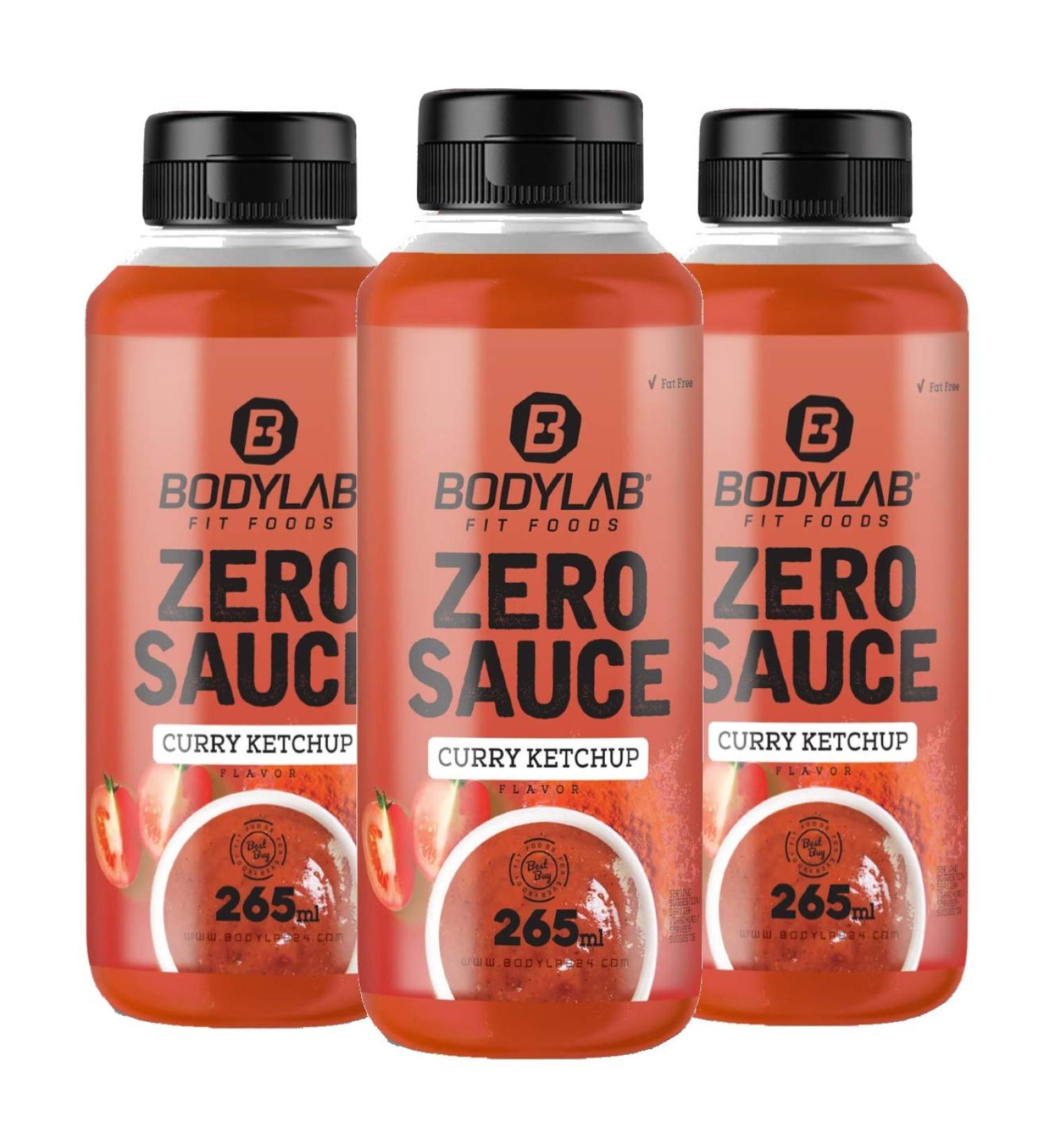 BODYLAB24 Zero Sauce Curry Ketchup 265ml | 3-5kcal/15g | Fat & Sugar-Free | Ideal for Calorie-Reduced Diets | Perfect for Sauces & Dressings - Buy Online on SooperMarket.com