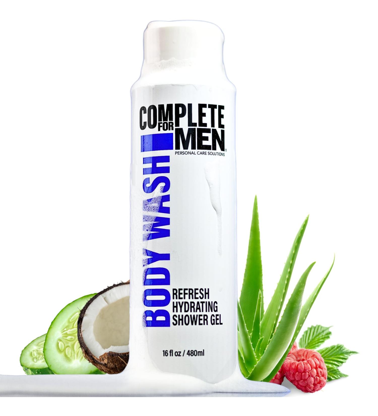 Hydrating Shower Gel for Men | Sulfate-Free Moisturizing Body Wash | Natural Gel for All Skin Types - Buy Online on SooperMarket.com
