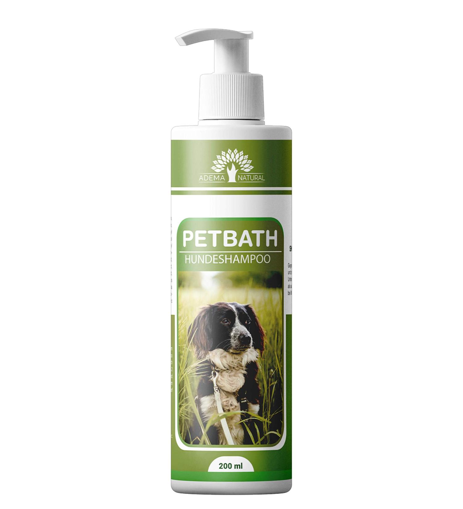 Adema Natural Petbath - Best Dog Shampoo for Itching Fleas Mites & Lice - 200ml Natural Formula for Dogs & Puppies - Buy Online on SooperMarket.com