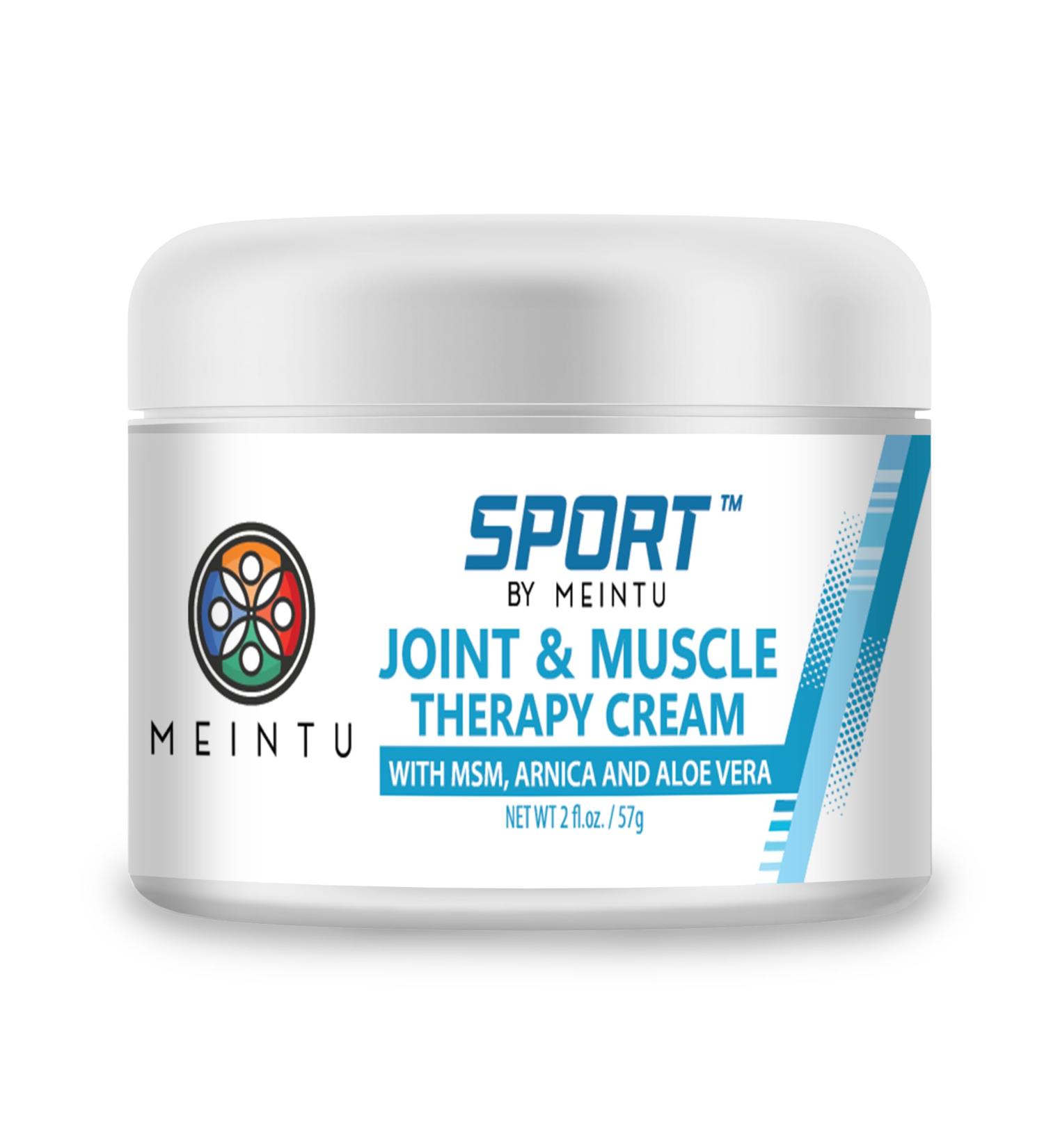 MEINTU Sport Joint & Muscle Discomfort Cream - Arnica MSM & Aloe Vera Relief for Soreness in Knee Shoulder Neck & Back - Moisturizing Muscle Relaxer Cream - Buy Online on SooperMarket.com