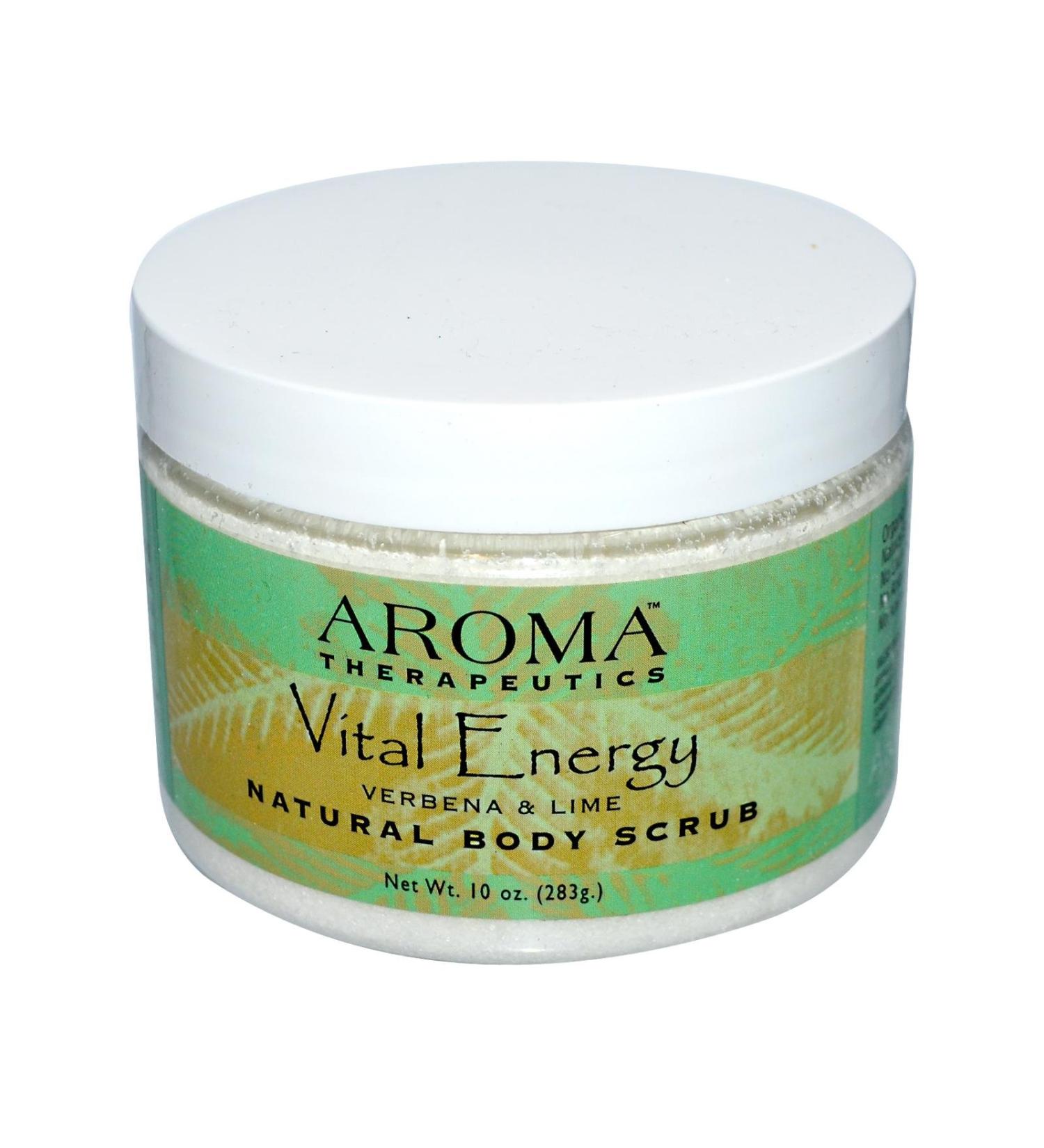 Aroma Therapeutics Vital Energy Natural Body Scrub - Verbena & Lime