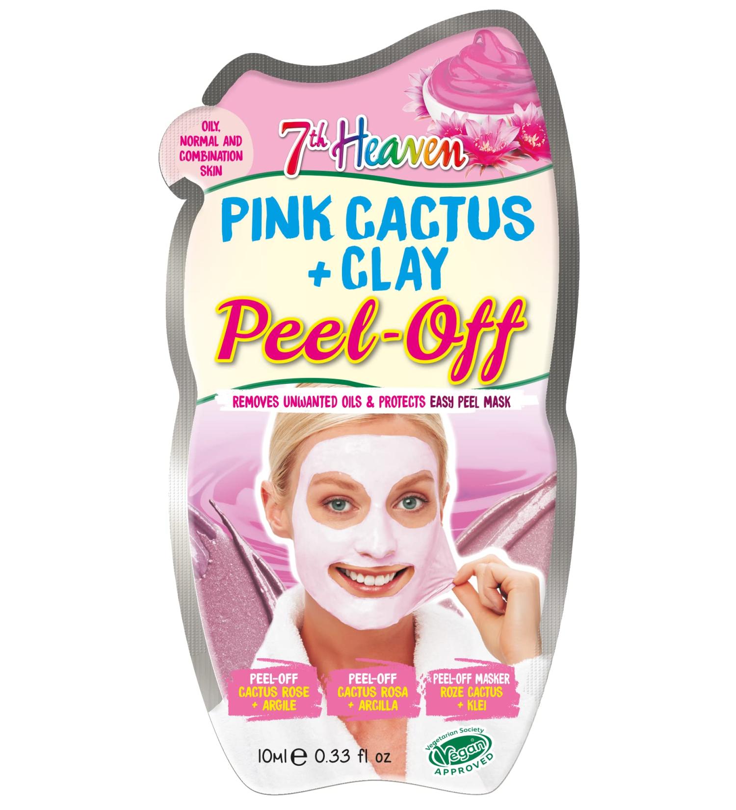 7th Heaven Pink Cactus Clay Peel Off Sachet 10ml - Buy Online on SooperMarket.com