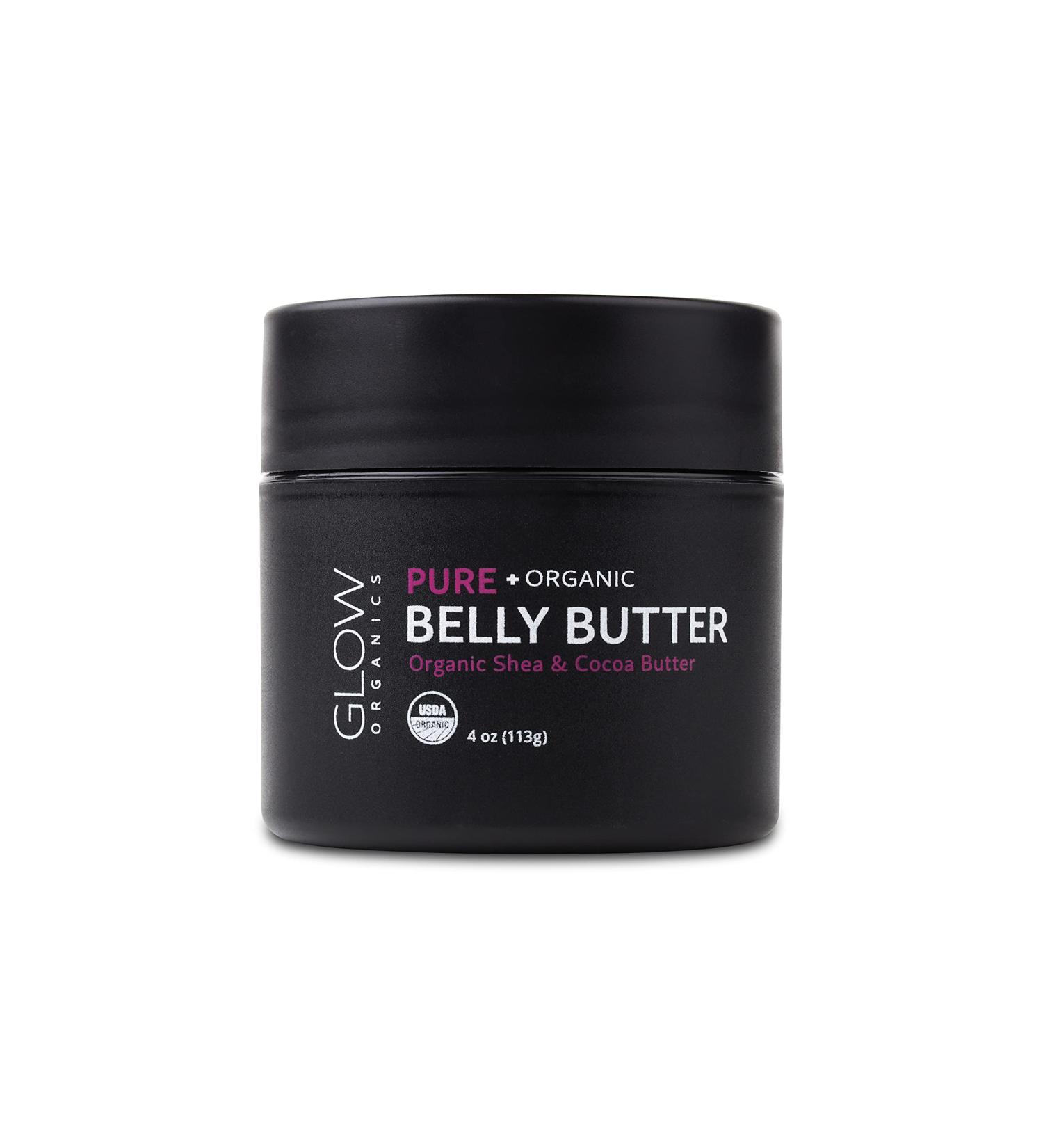 Glow Organics 100% Organic Belly Butter - Prevents Stretch Marks & Firms Skin - Buy Online on SooperMarket.com