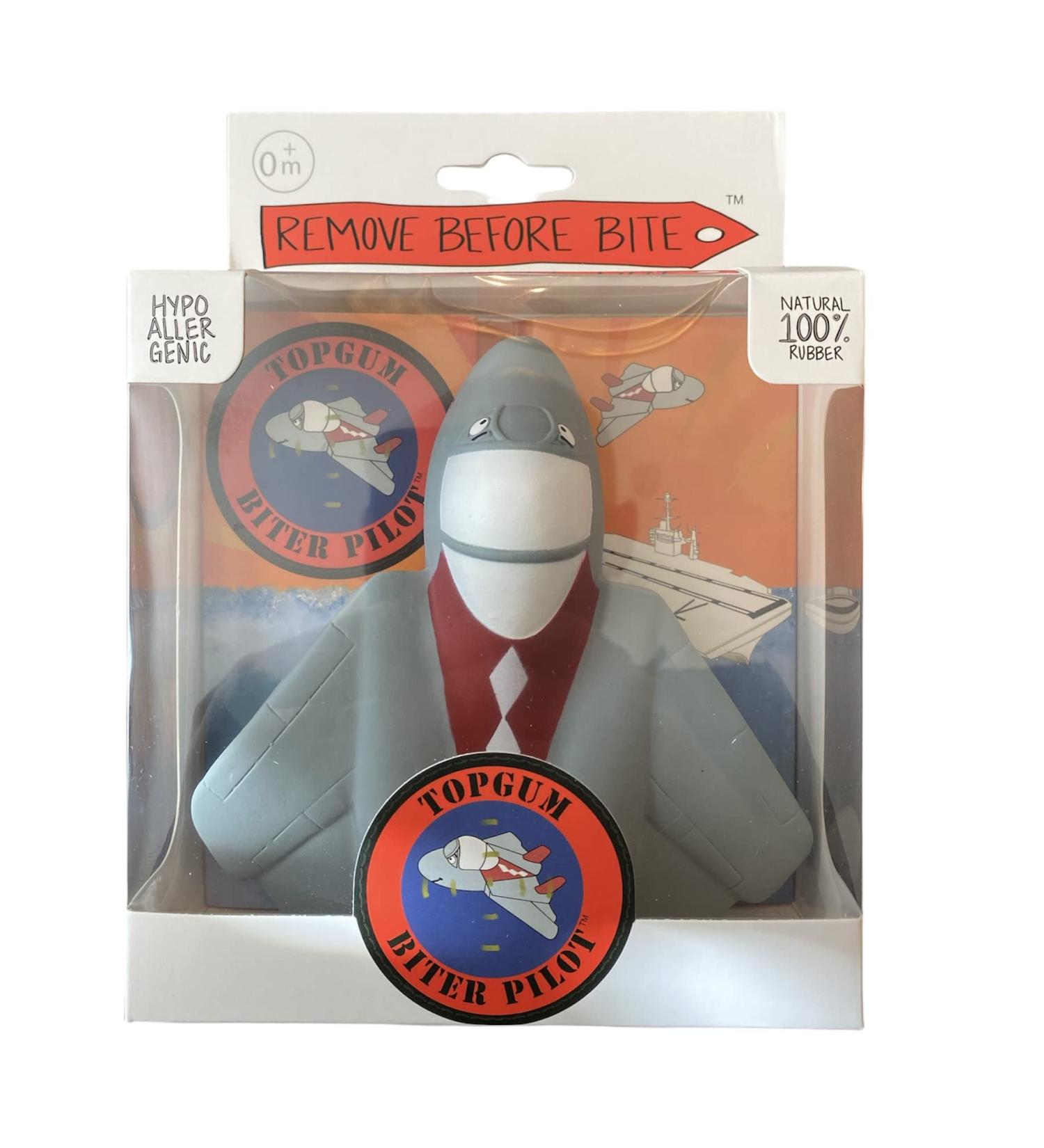 TOPGUM Biter Pilot Airplane Teething Toy - 100% Natural Havea Rubber - Buy Online on SooperMarket.com
