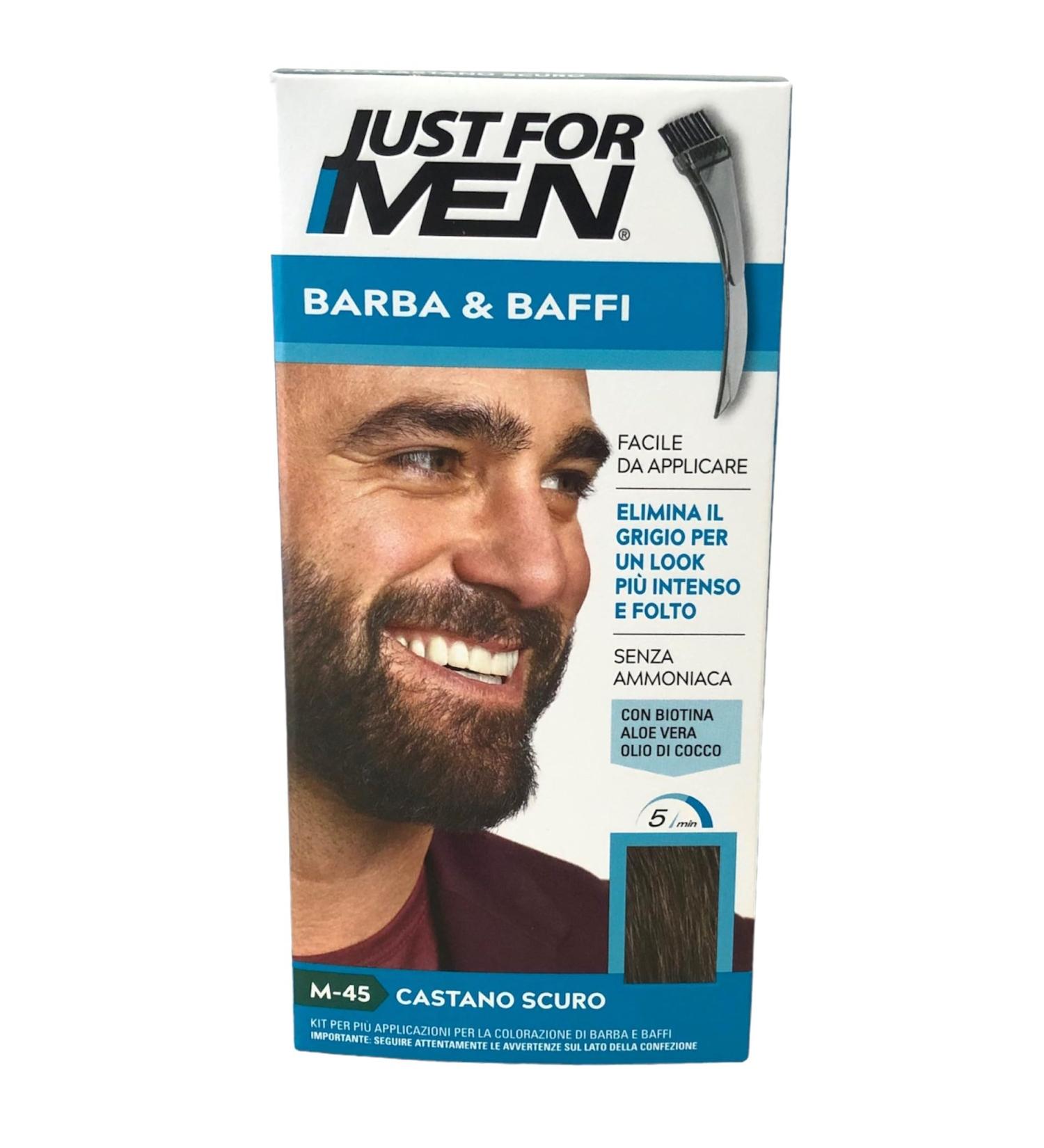 Just For Men Brush-In Color Gel for Mustache Beard & Sideburns Dark Brown M-45 1 ea - Buy Online on SooperMarket.com