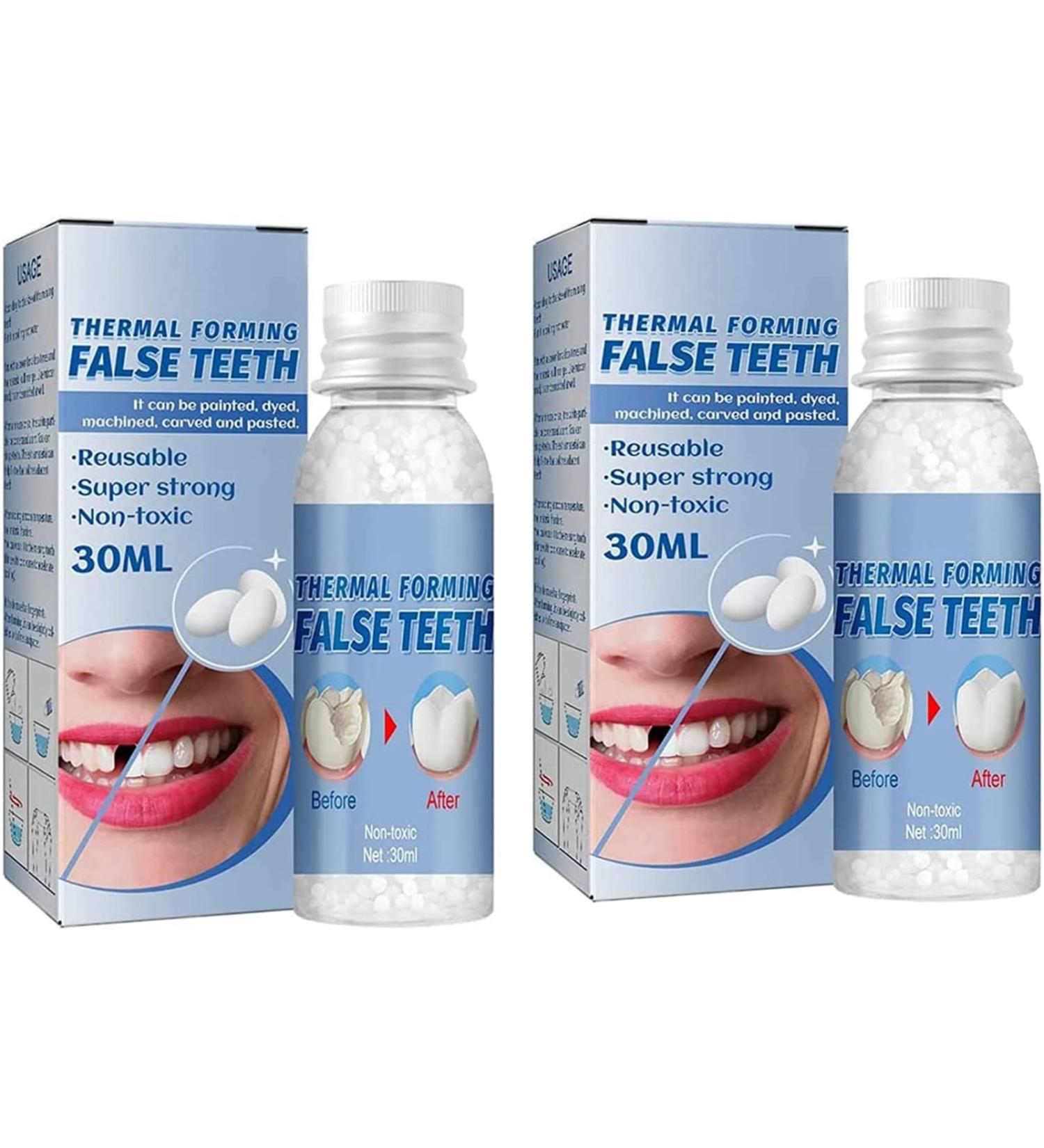 Buy WTTFC Temporary Tooth Repair Set - Missing & Broken Tooth Fix Heat Pearls & Dental Filling Material for Halloween & Cosplay - 60g - Buy Online on SooperMarket.com