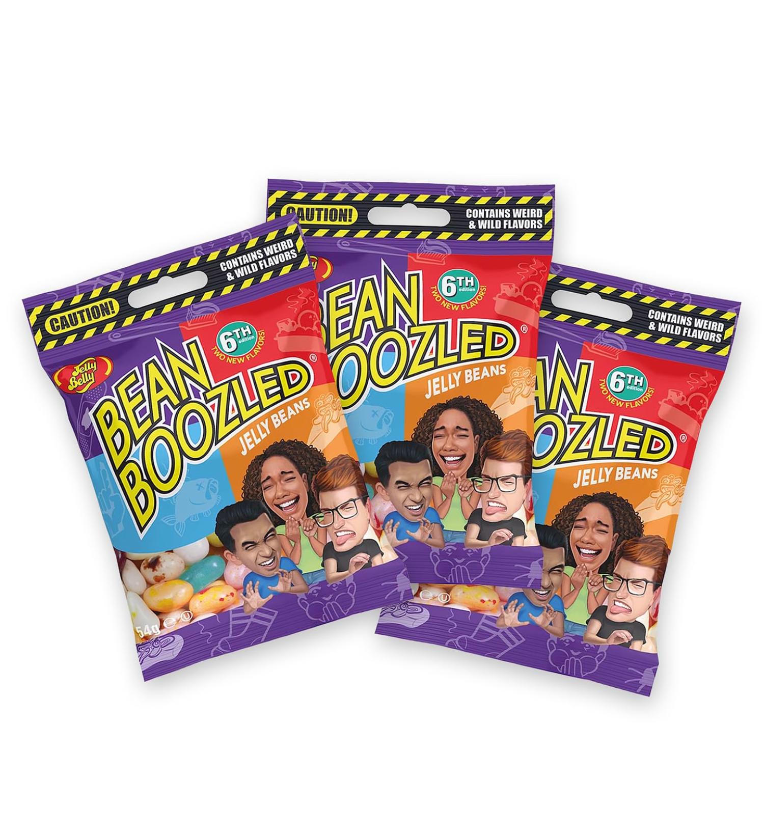 Jelly Belly Beans BoozLed 3x Refill Set - 6th Gen 54g Bags | Fun Disgusted Taste Duels: Tutti-Frutti & Stinkende Socken - Perfect for Parties & Game Nights - Buy Online on SooperMarket.com