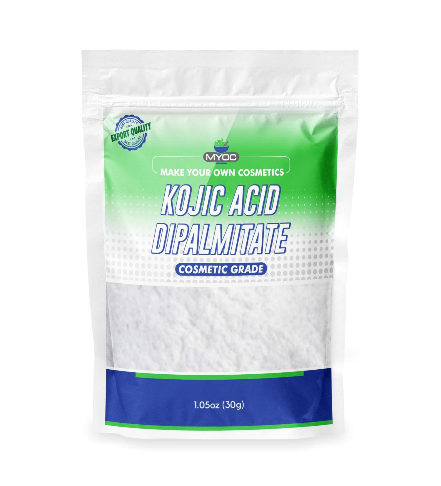 Kojic Acid Dipalmitate Powder for Skin Whitening - DIY Soap, Cream, Serum & Face Mask - 1.05 Oz - Buy Online on SooperMarket.com
