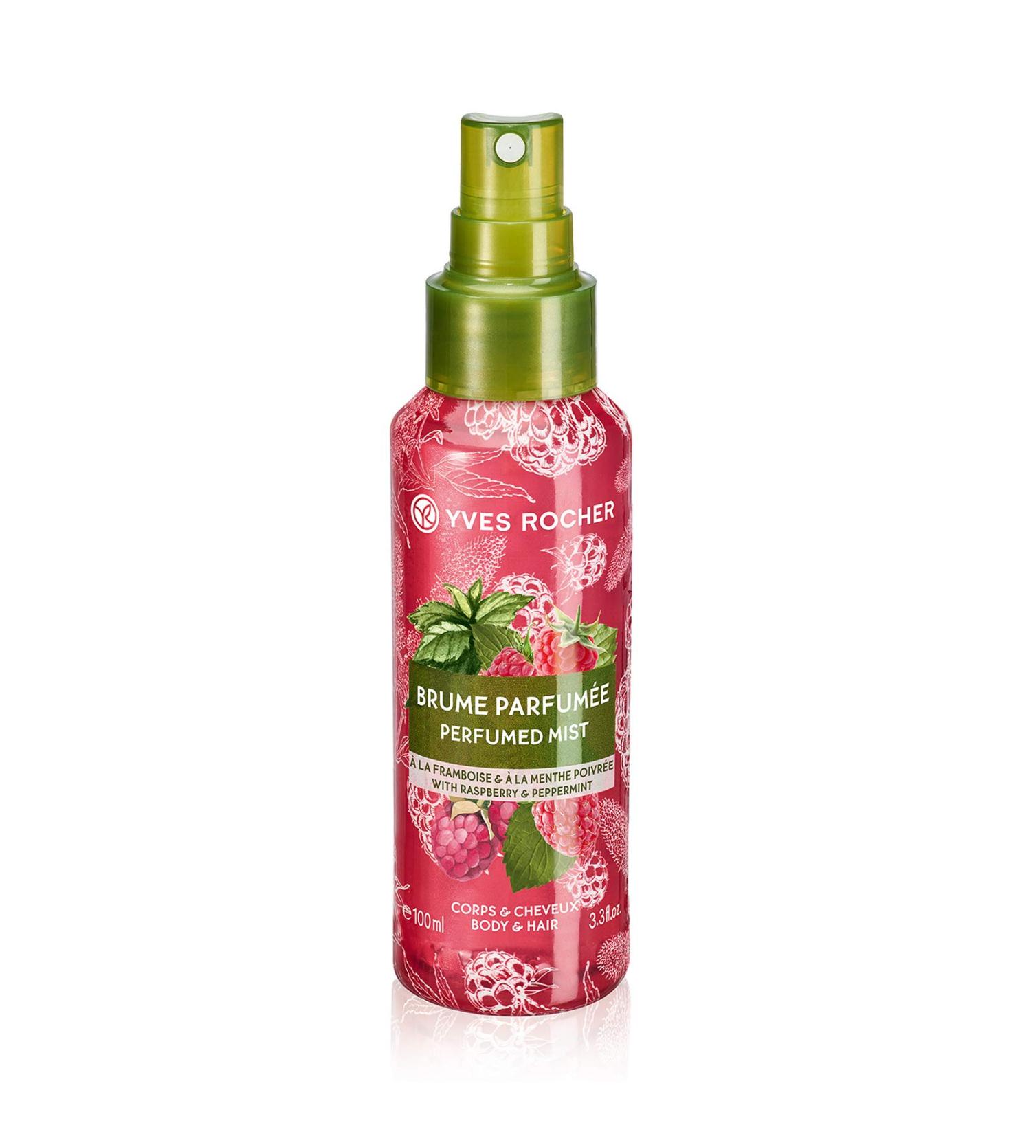 Yves Rocher Raspberry Peppermint Perfumed Body and Hair Spray 100 ml./3.38 fl.oz.