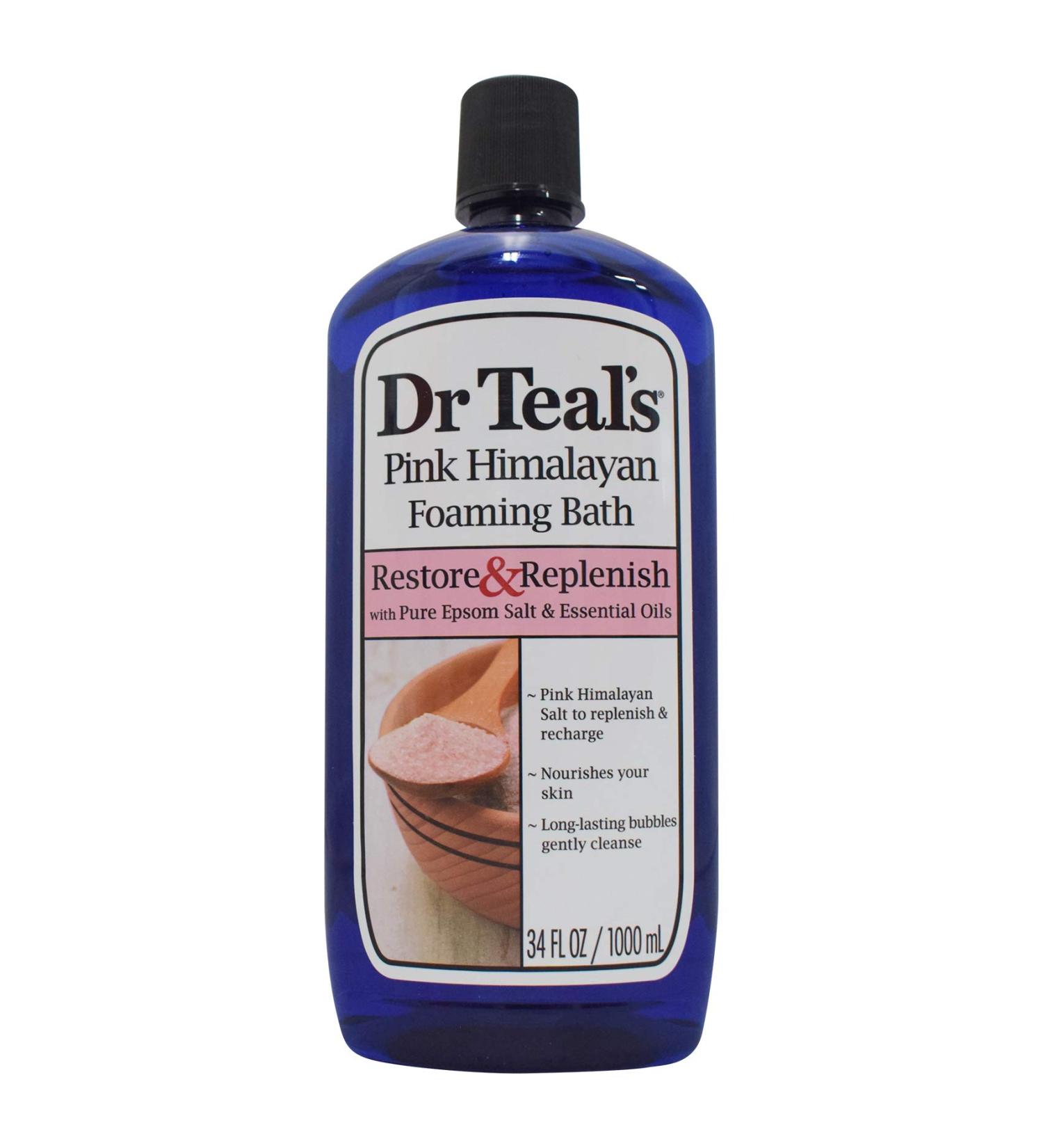 Dr Teal's Restore & Replenish Pink Himalayan Foaming Bath 34 oz - Buy Online on SooperMarket.com