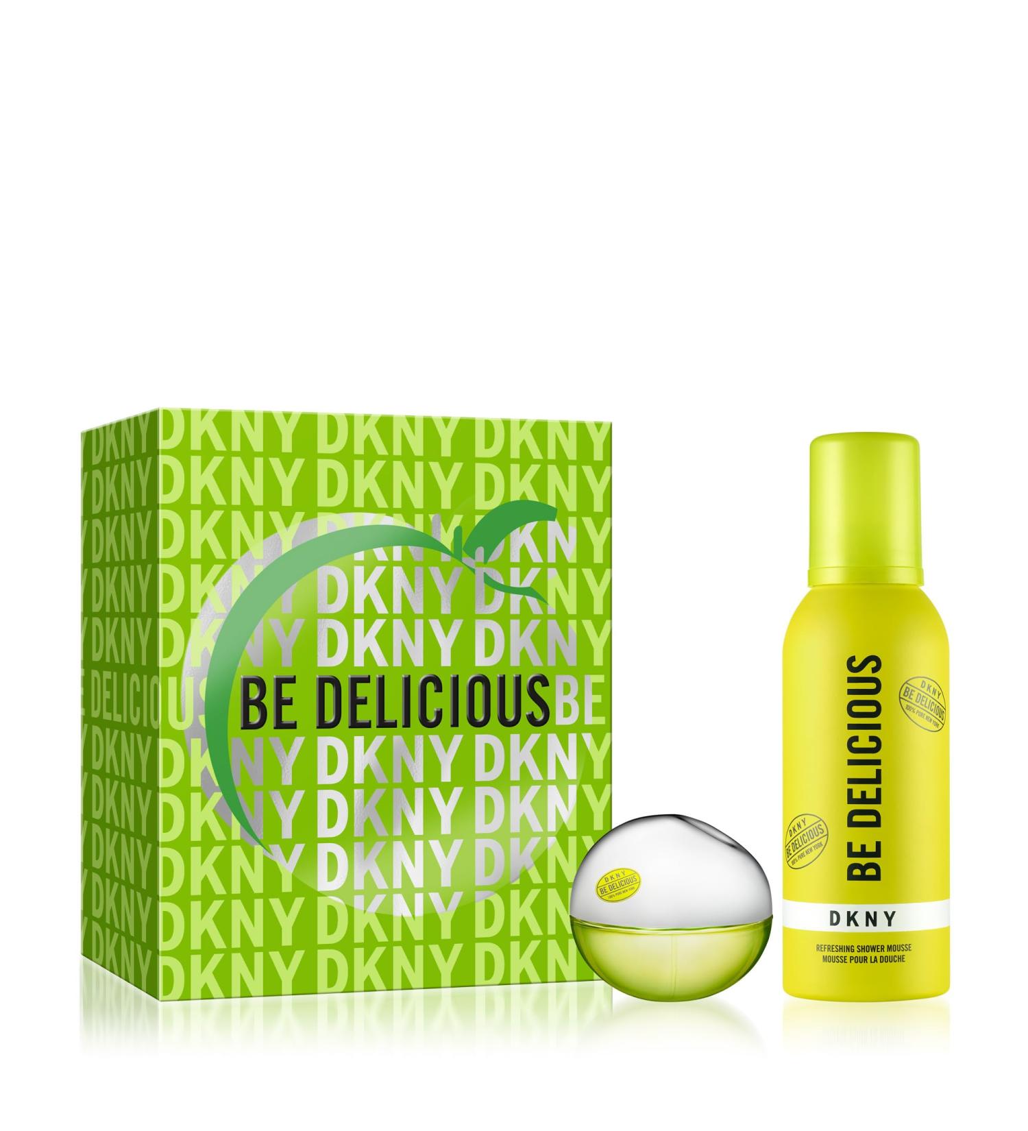 DKNY Be Delicious Eau de Parfum 2 Piece Gift Set (1.0 Fl Oz + Shower Mousse) - Buy Online on SooperMarket.com