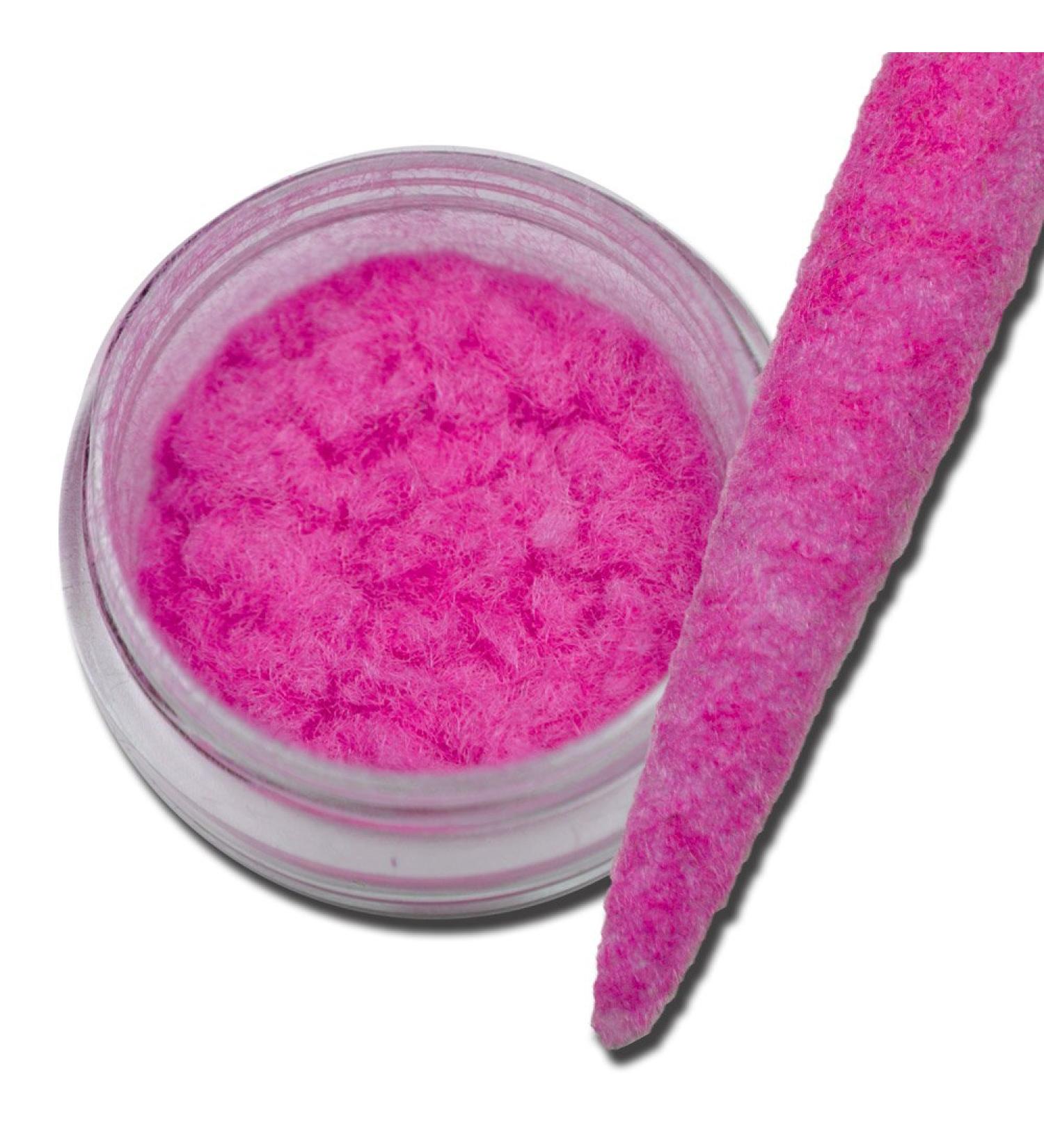 Velvet Plush Powder Pompom Look Powder Nailart Fuchsia