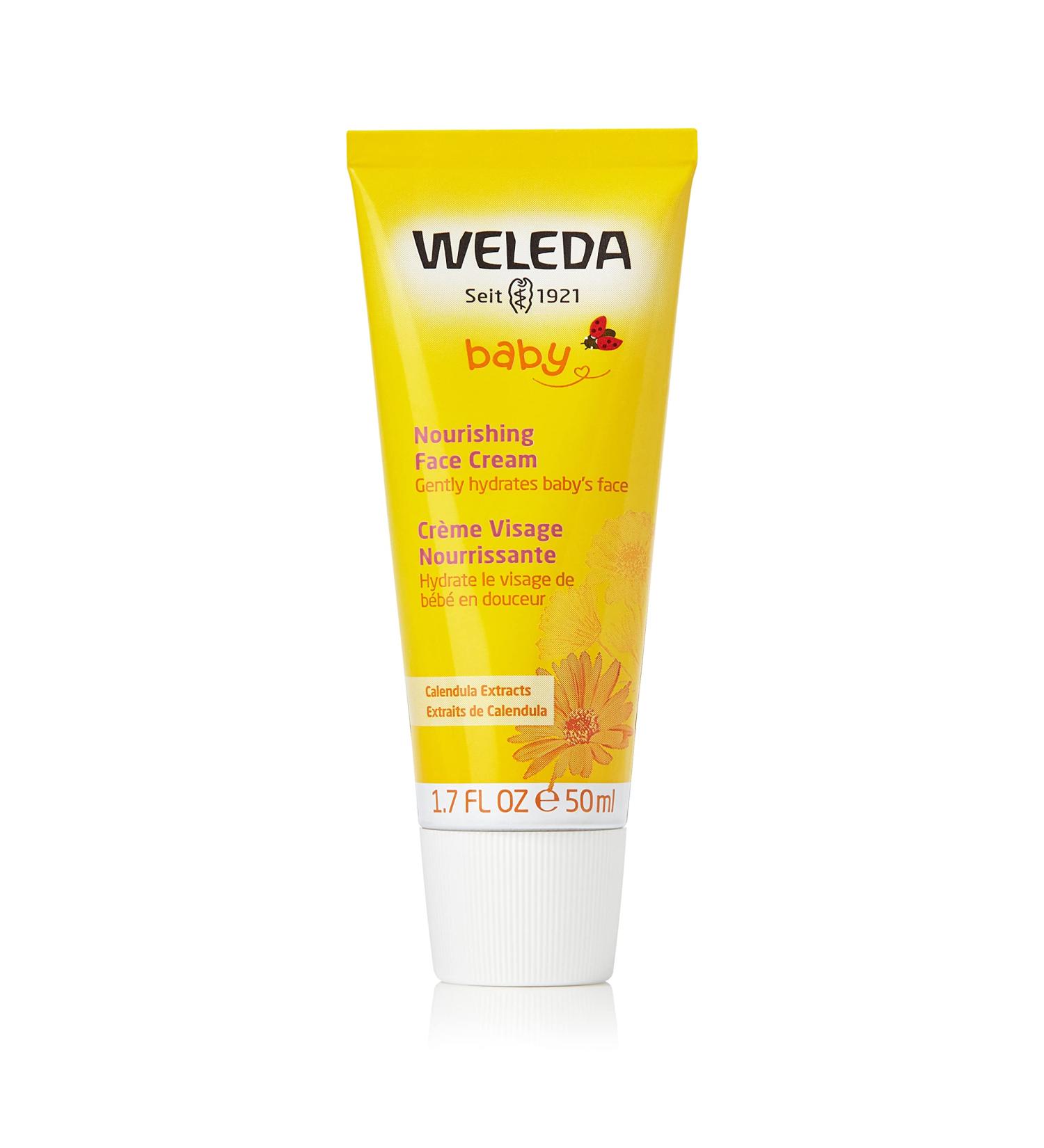 Weleda Baby Calendula Nourishing Face Cream - 1.7 fl oz Plant Rich Moisturizer - Buy Online on SooperMarket.com